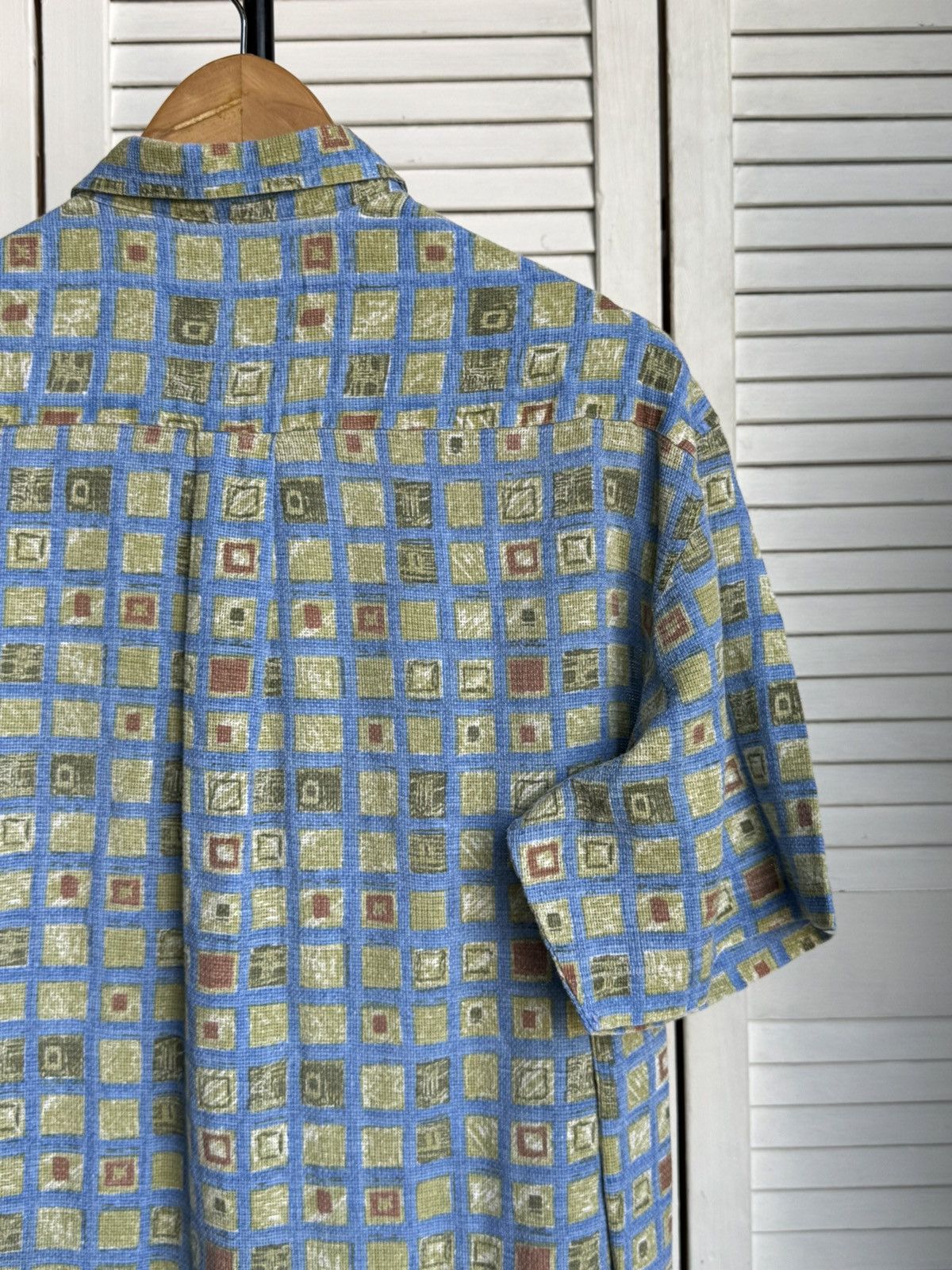 Vintage Vintage Ahlemeyer Crazy Pattern Abstract Textur Button Shirt Size US XL / EU 56 / 4 - 14 Thumbnail