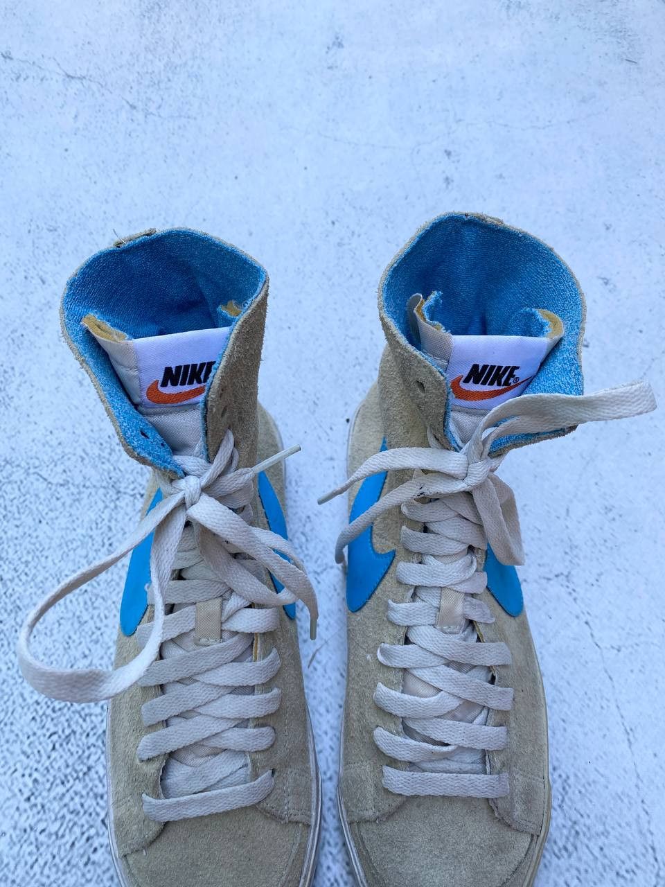 Nike Nike Vintage Faded Beige Distressed Sneakers Size US 7 / IT 37 - 6 Thumbnail