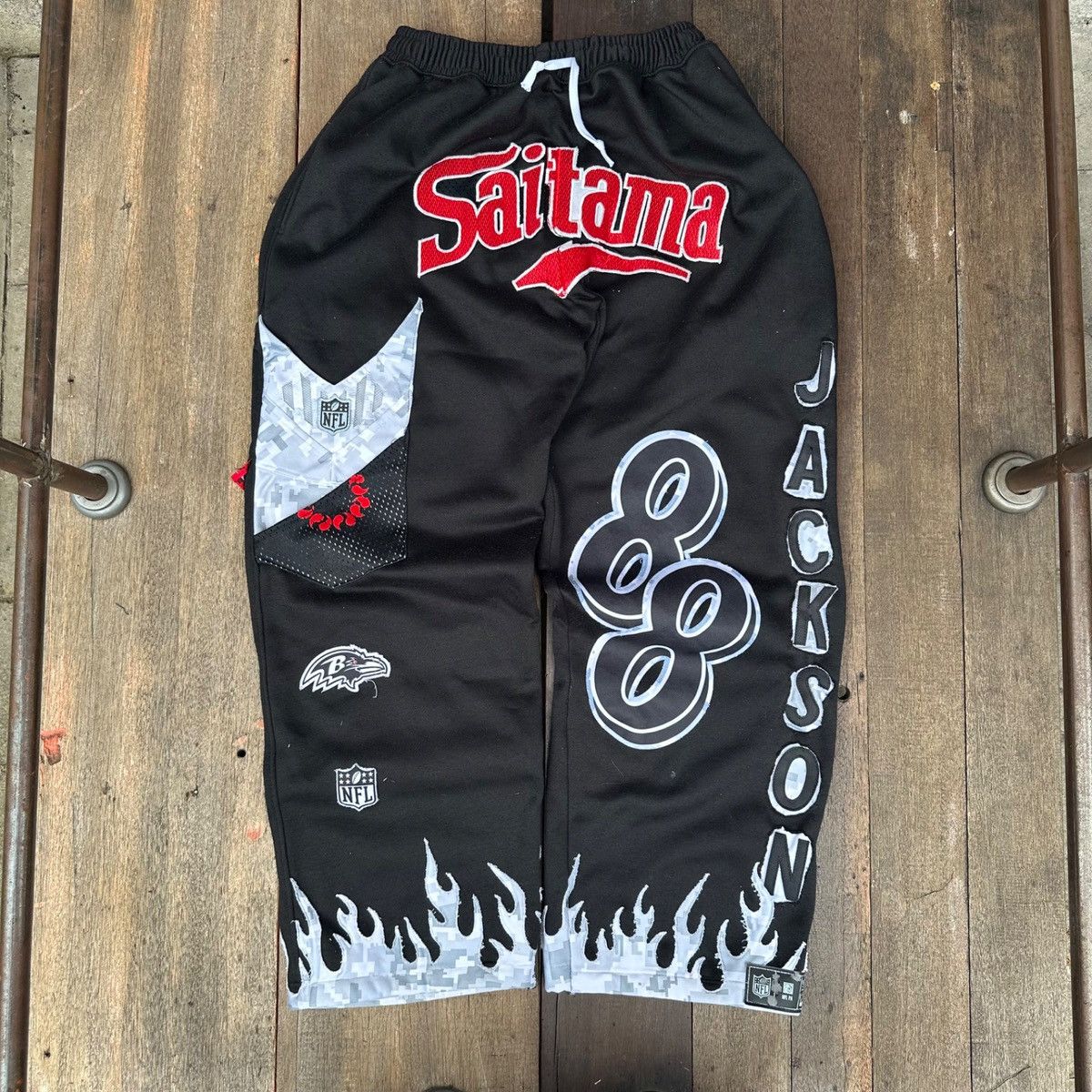 Other Y2K Saitama Jackson 88 Rework Sweatpants Size US 34 / EU 50 - 1 Thumbnail