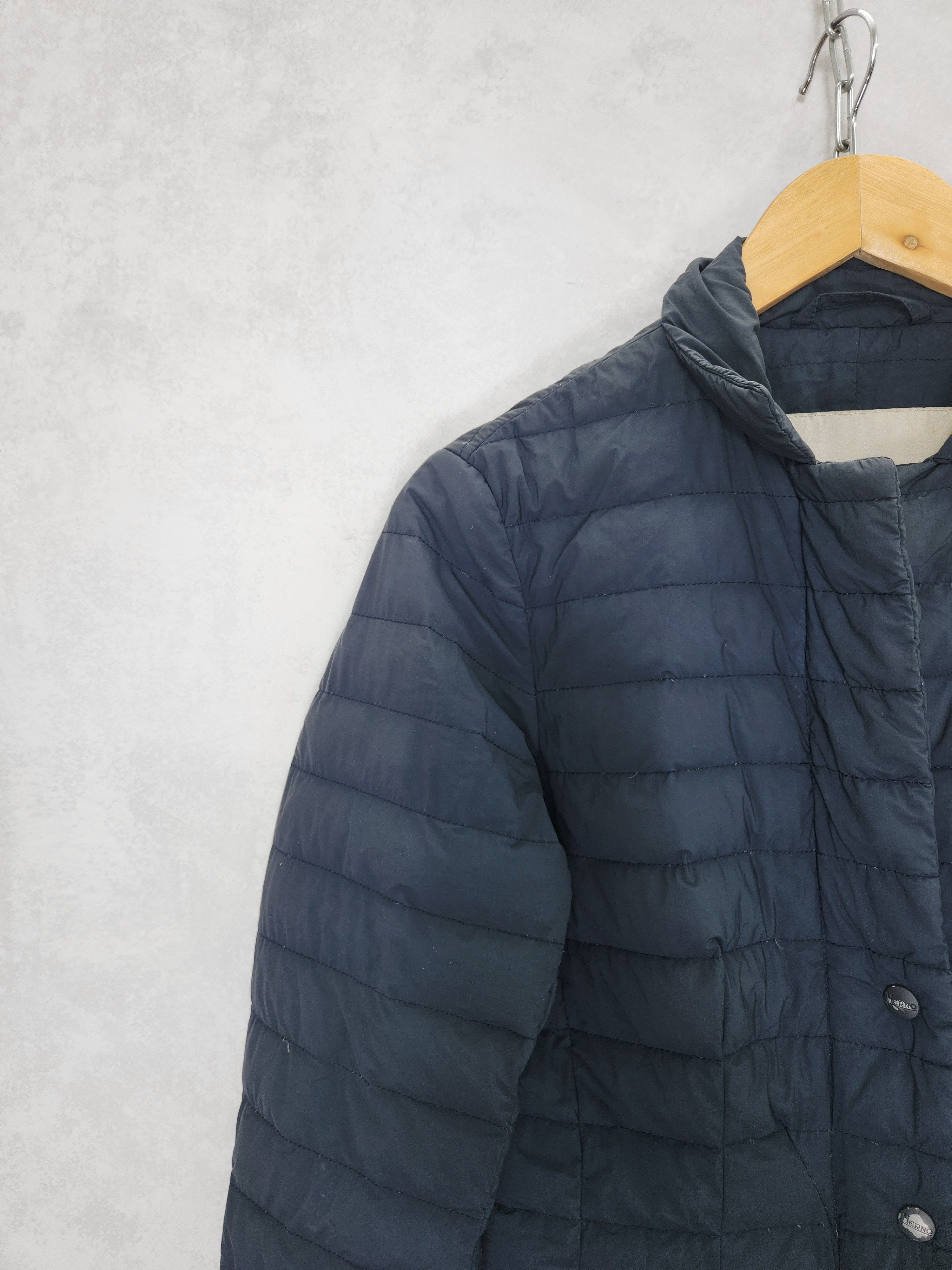 Herno Herno blue light puffir jacket button ups size 44 Size M / US 6-8 / IT 42-44 - 5 Thumbnail