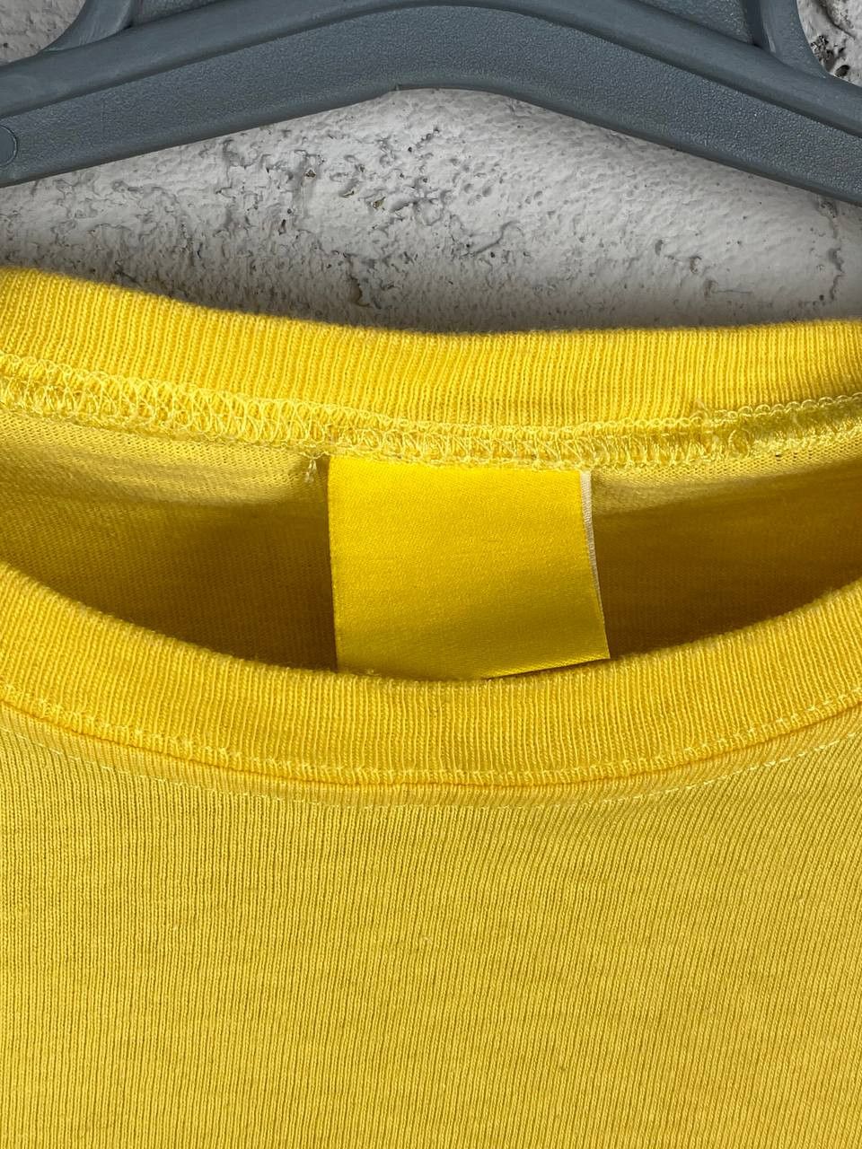 Mandarina Duck 2000's Mandarina Duck Yellow Avant Garde LS T Shirt Size US XL / EU 56 / 4 - 4 Thumbnail