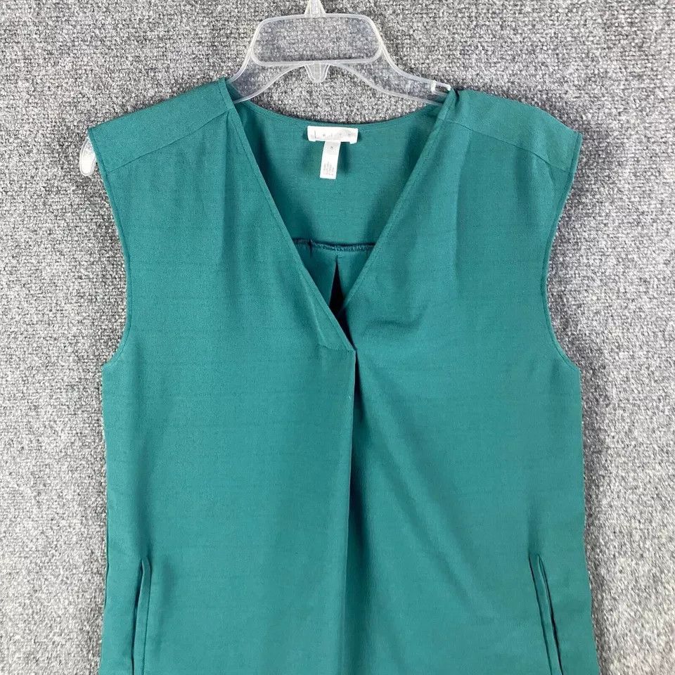 Other Leith Top Women's Medium Sleeveless 100% Polyester V-Neck M Size M / US 6-8 / IT 42-44 - 2 Thumbnail