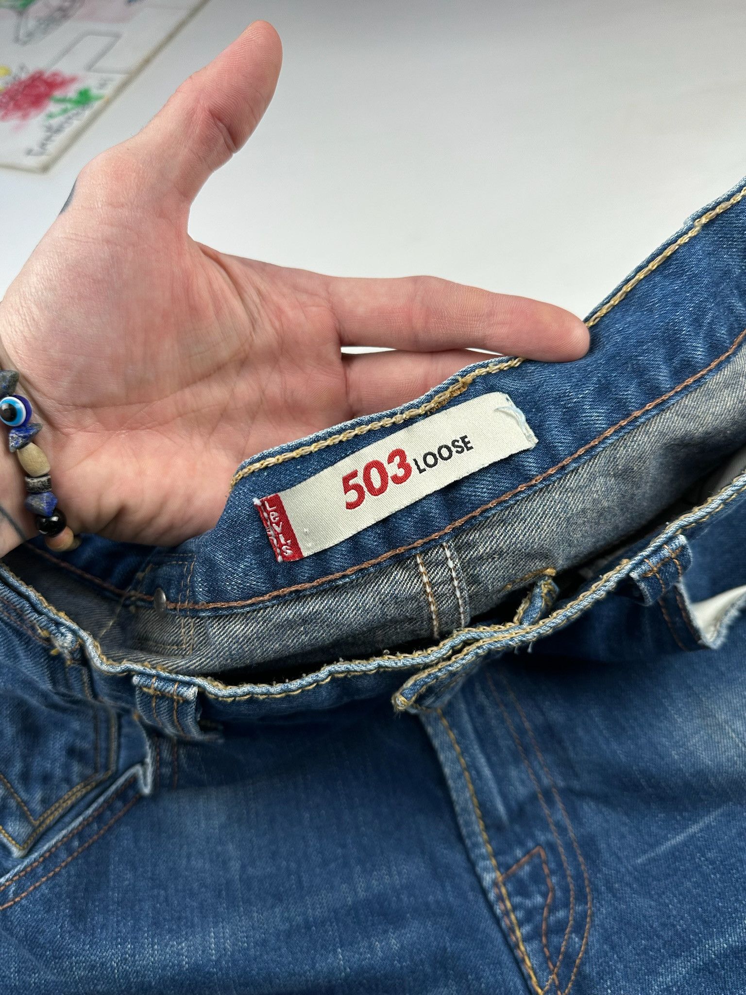 Levi's Levis Engineered Jeans Buckle Back Tag Size US 34 / EU 50 - 8 Thumbnail
