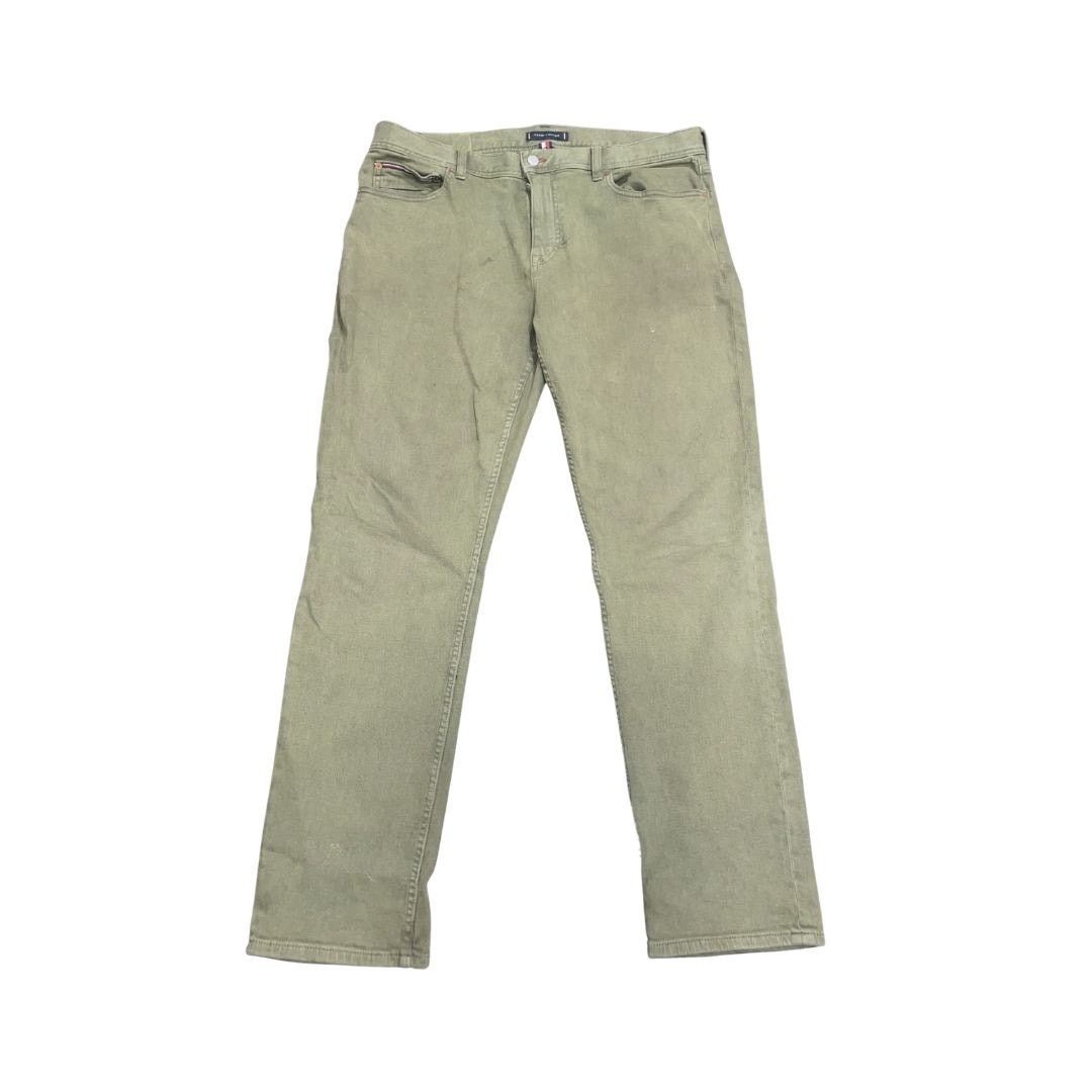 Tommy Hilfiger Stretch Green Denim Straight Leg Jeans SZ 36X32 Streetwear Size US 36 / EU 52 - 1 Thumbnail