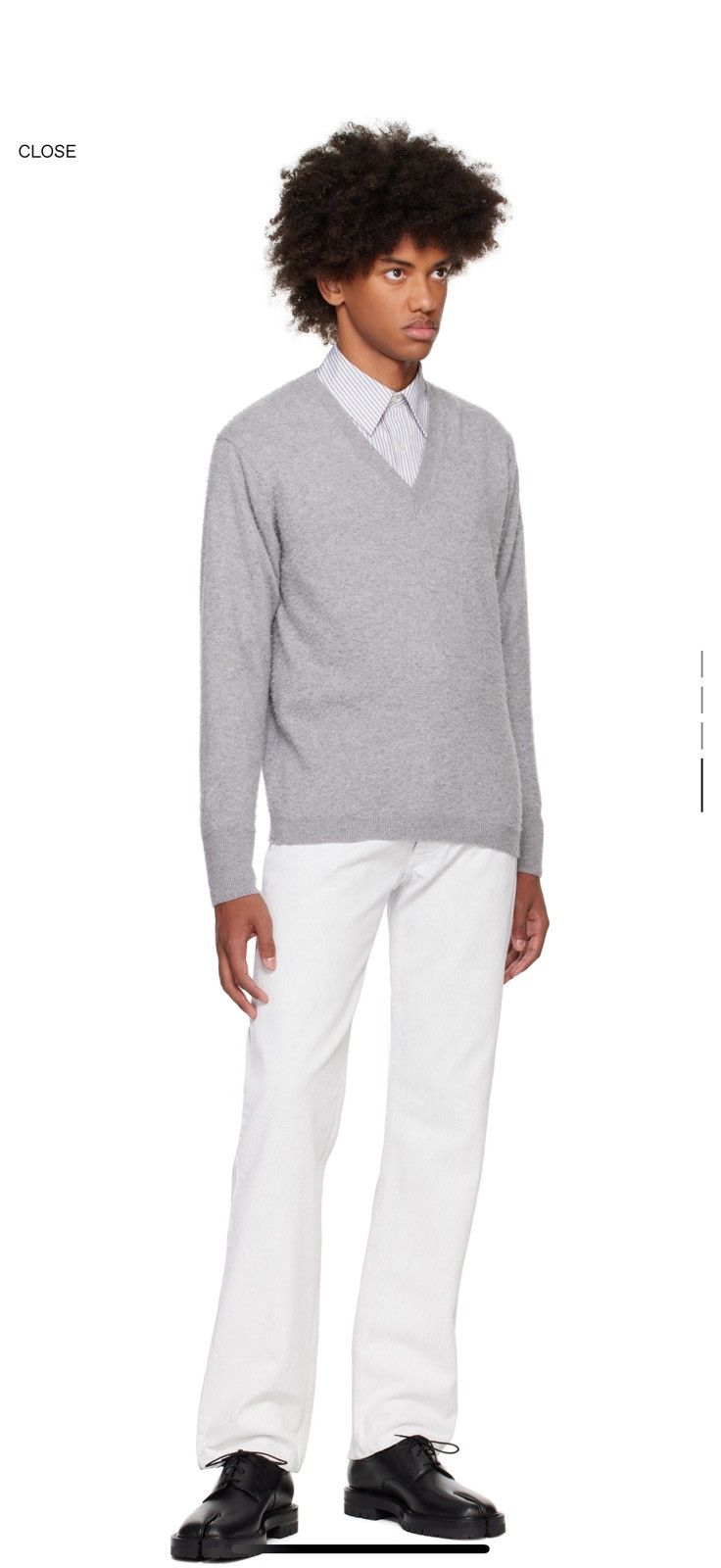 Maison Margiela BNWT - Maison Margiela Pilling Effect V-neck Sweater Size US XL / EU 56 / 4 - 1 Thumbnail