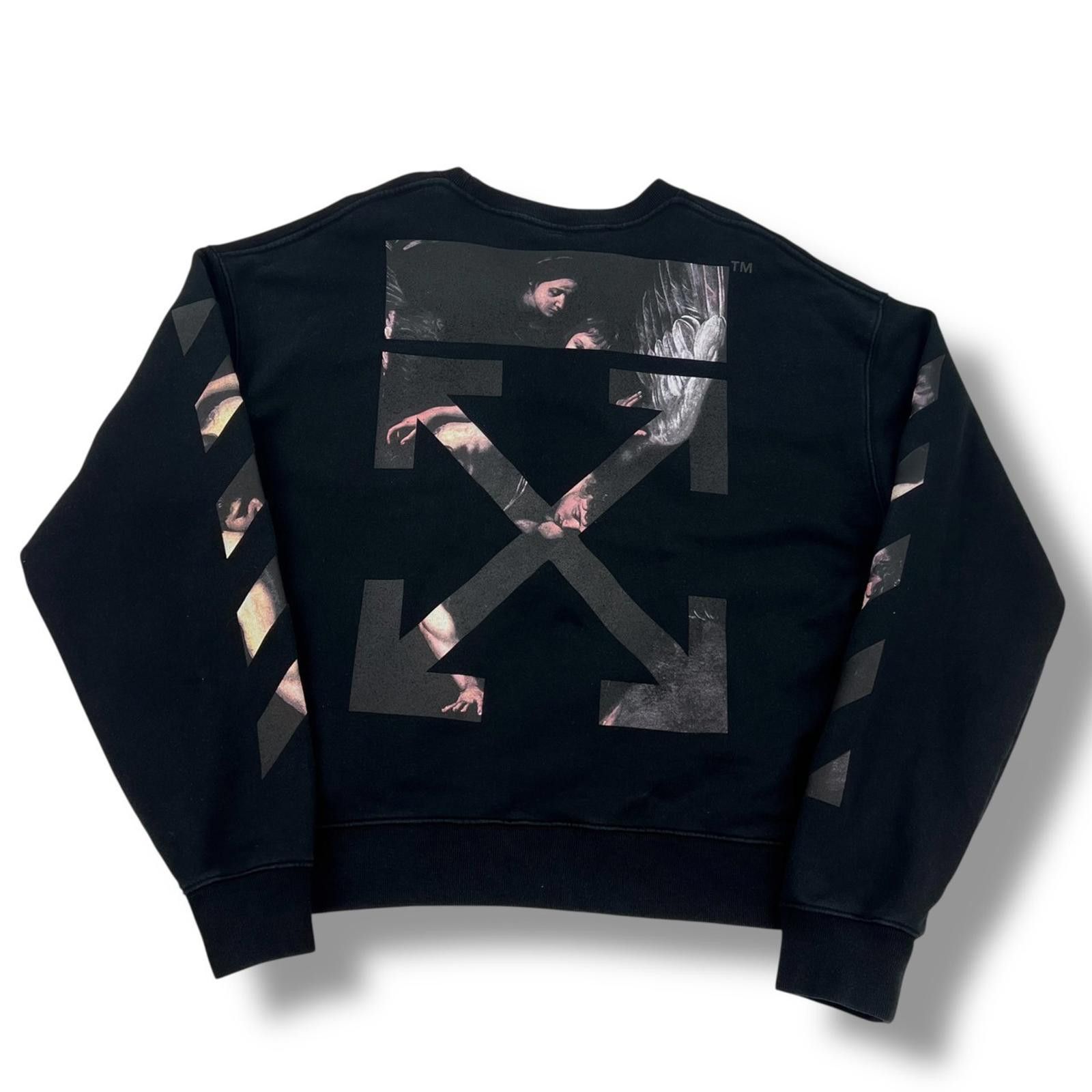 Off-White Off-White Caravaggio Arrows Black Sweatshirt Size US L / EU 52-54 / 3 - 2 Thumbnail