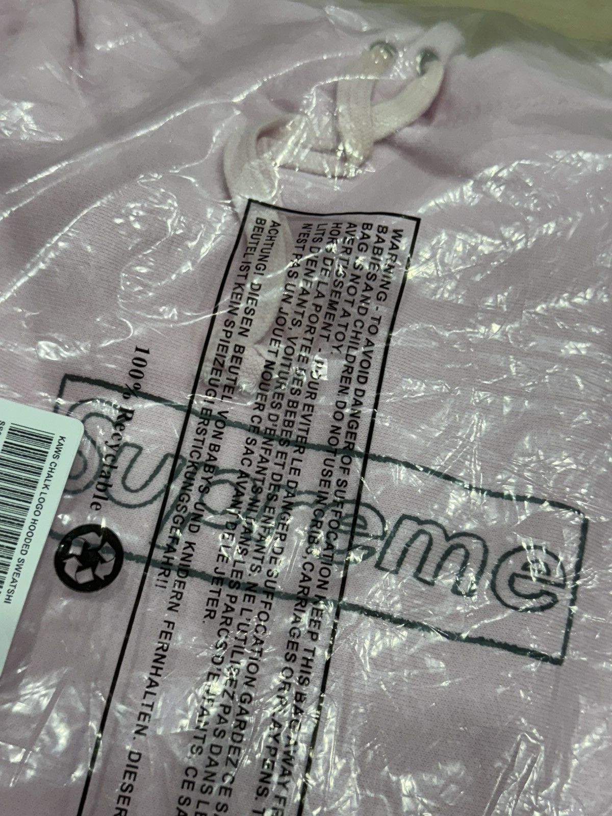 Kaws × Supreme Supreme Kaws Box Logo Hoodie (Chalk Logo Hoodie) Size US XXL / EU 58 / 5 - 4 Thumbnail