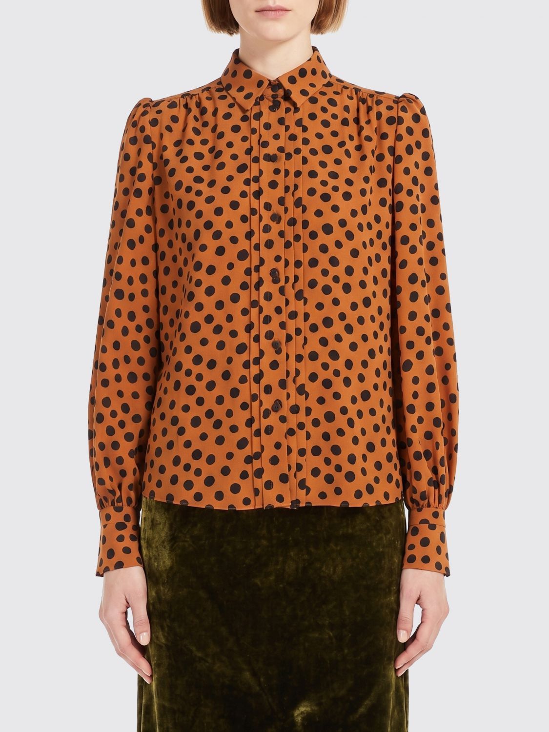 Valentino Valentino Shirt Woman Brown Size S / US 4 / IT 40 - 1 Thumbnail