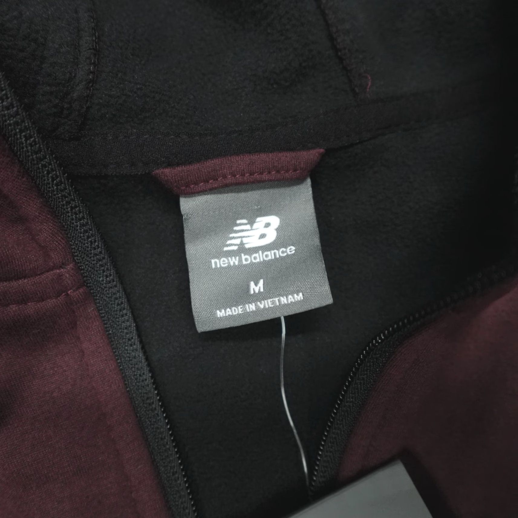New Balance New Balance Hoodie 1/4 Zip Fleece Lined Men's Size M Burgundy Soft-Touch Warmth Shirt Pullover Zip Hooded Clothing Fitness Sports Mens Size US M / EU 48-50 / 2 - 6 Thumbnail