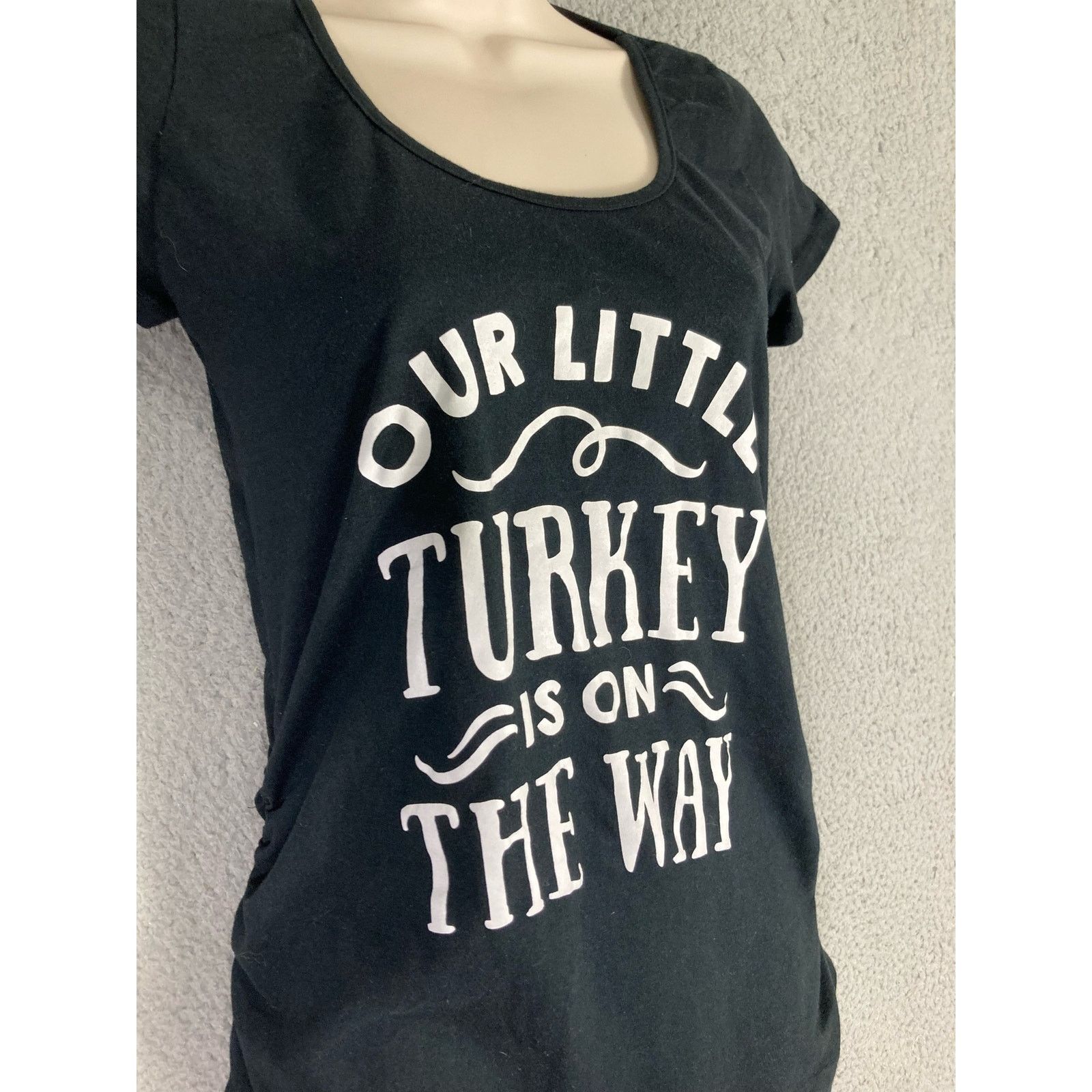 Other Thanksgiving Our Little Turkey Maternity T-Shirt Womens S Size S / US 4 / IT 40 - 4 Thumbnail