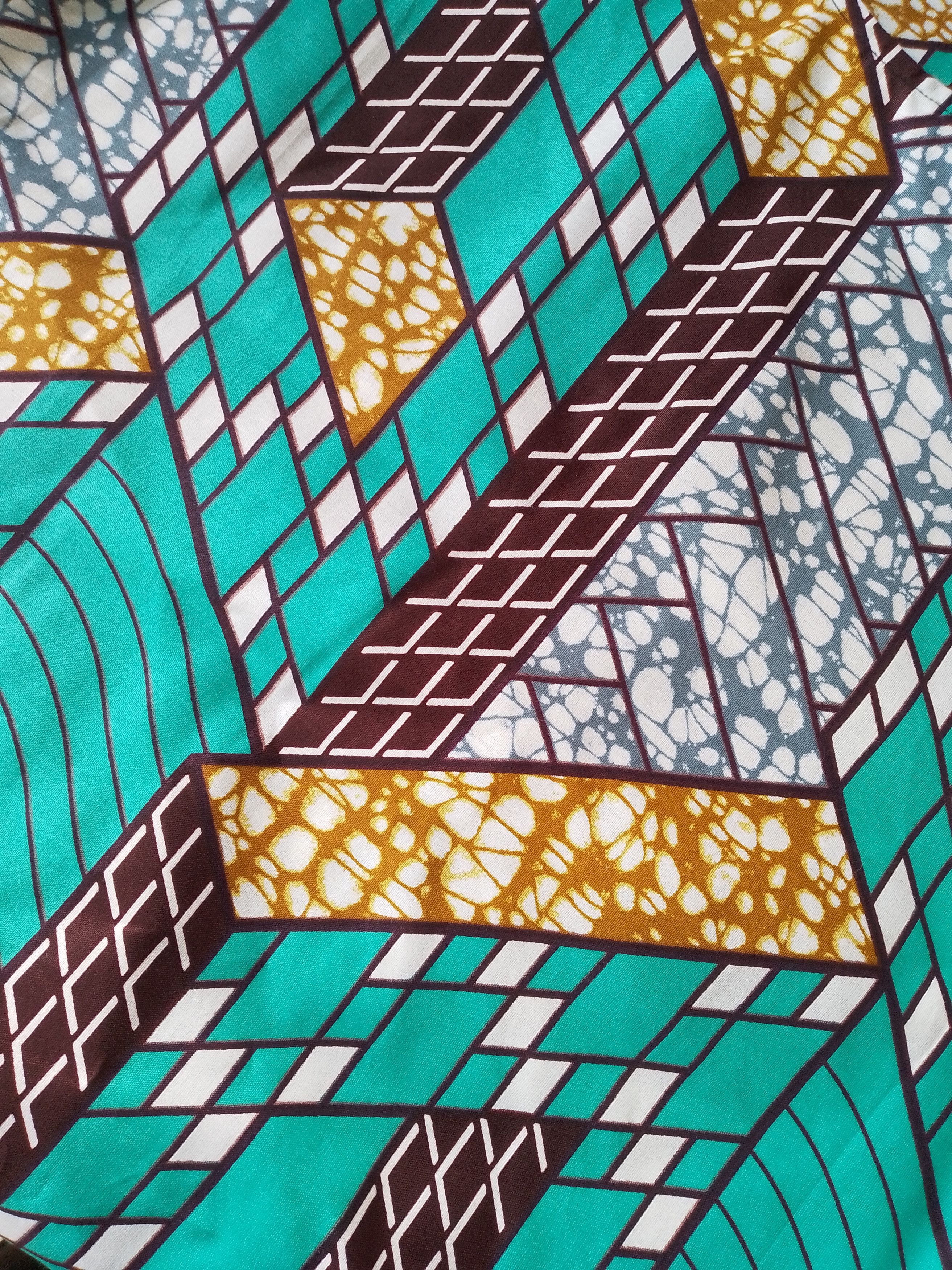 Other Cotton Tunic Shirt For Women African Wax Print Blouse Size L / US 10 / IT 46 - 5 Thumbnail