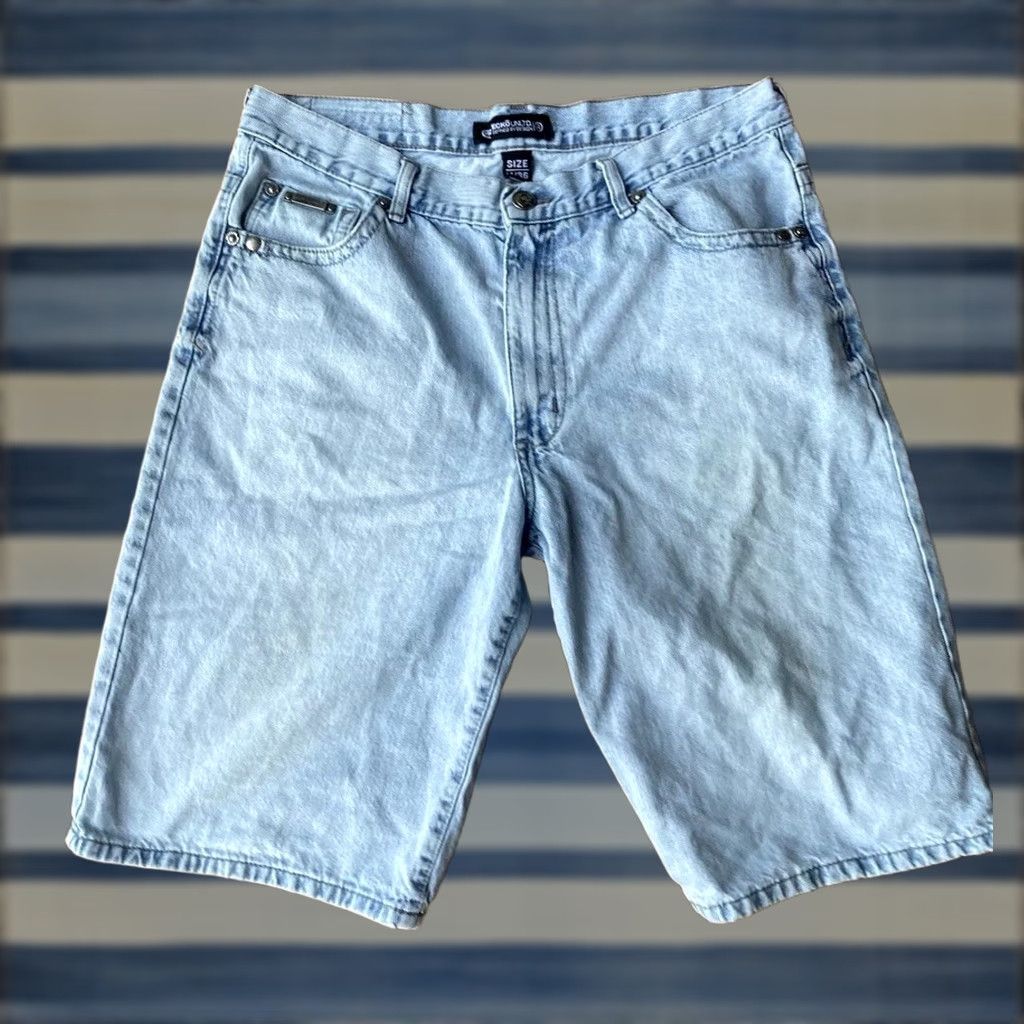 Ecko Unltd. Y2K Ecko Unltd Baggy Relaxed Jean Shorts 36 Blue Denim Mens 36 Inseam 13 Casual Grunge Hip Hop 90s Size US 36 / EU 52 - 1 Thumbnail