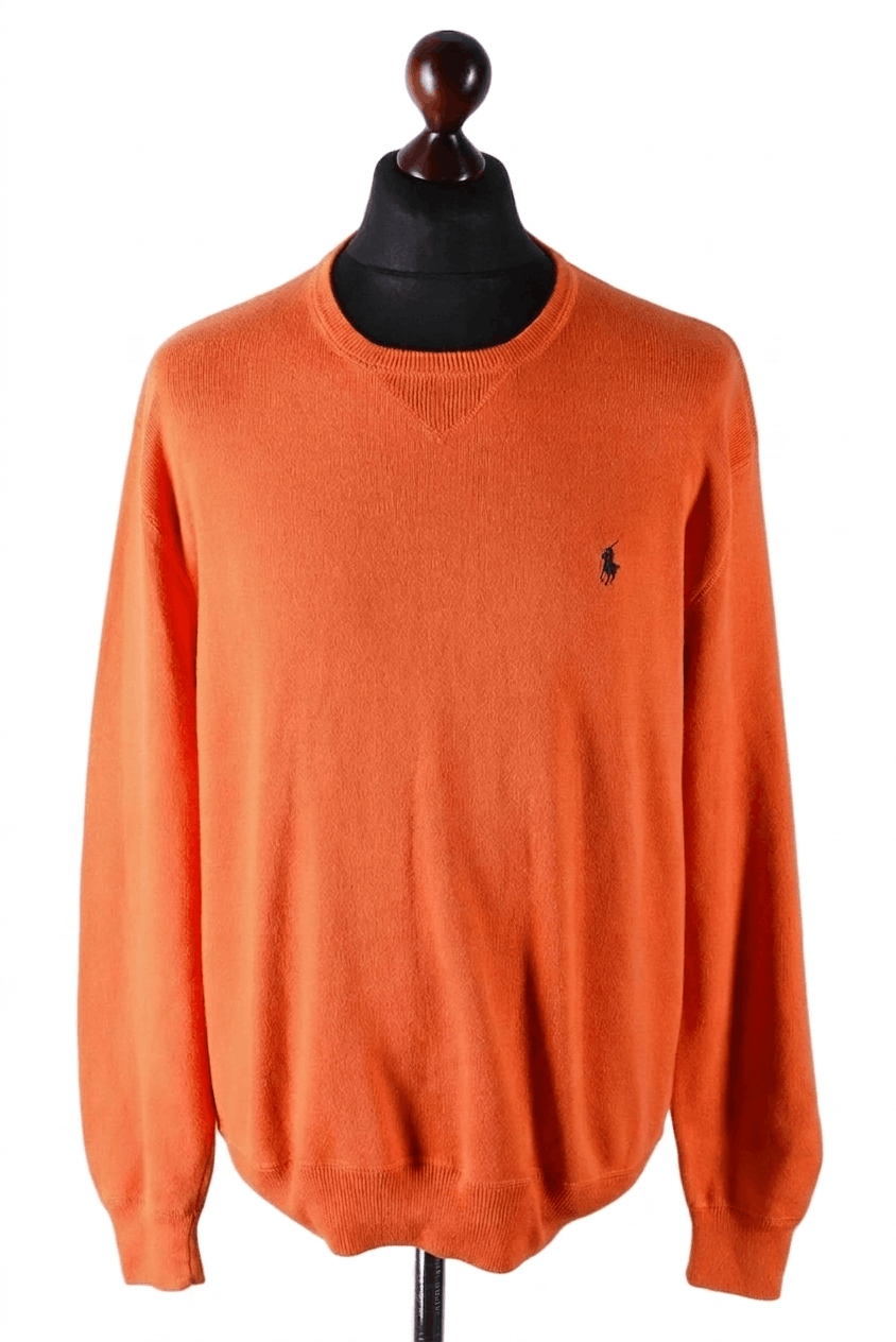 Polo Ralph Lauren Polo by Ralph Lauren Crewneck Orange Cotton Sweater Size US L / EU 52-54 / 3 - 1 Thumbnail
