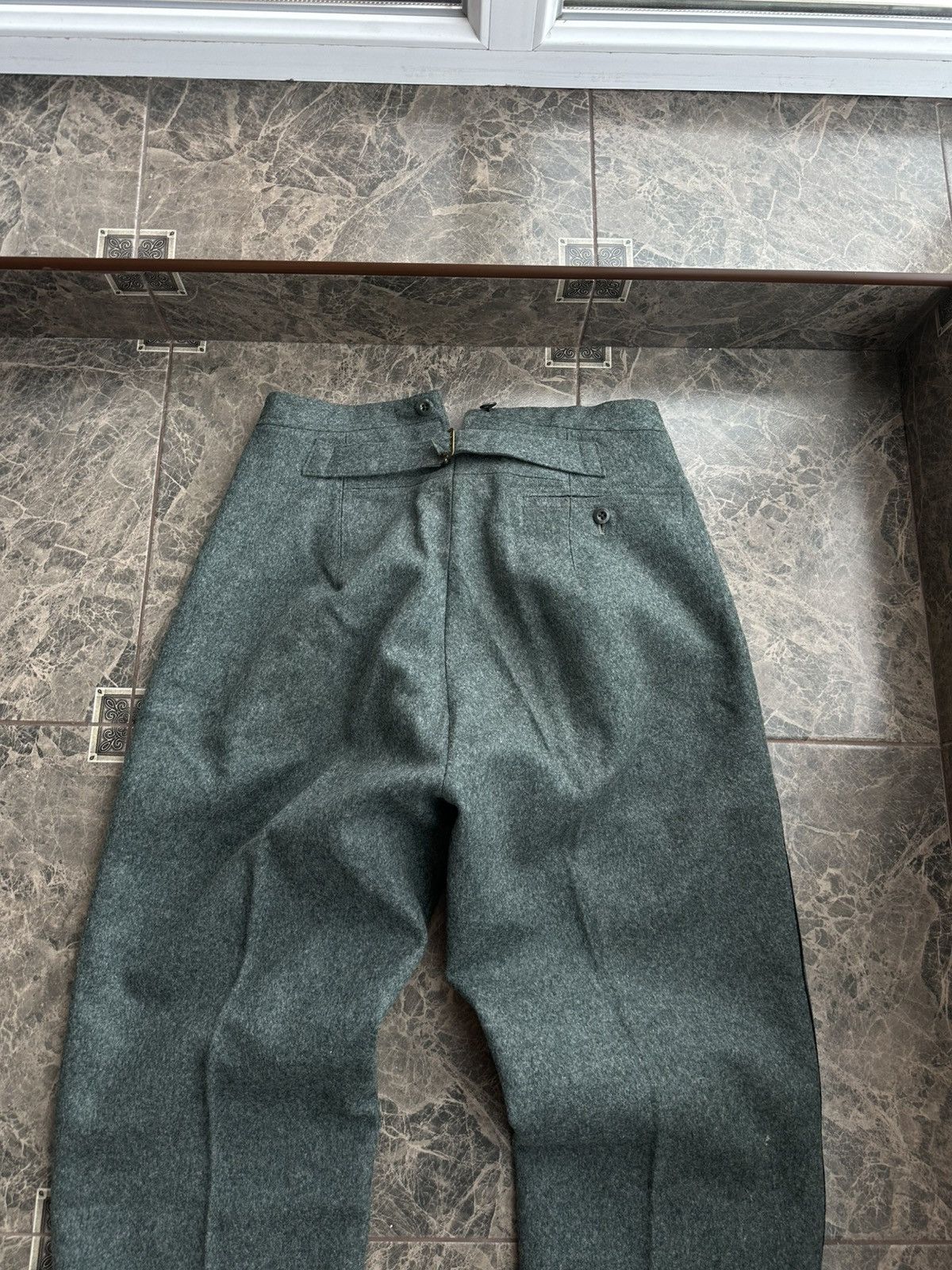 Other Vintage Swiss Army 1930s WW2 Suit Jacket Pants BuckleBack Size 50R - 12 Thumbnail