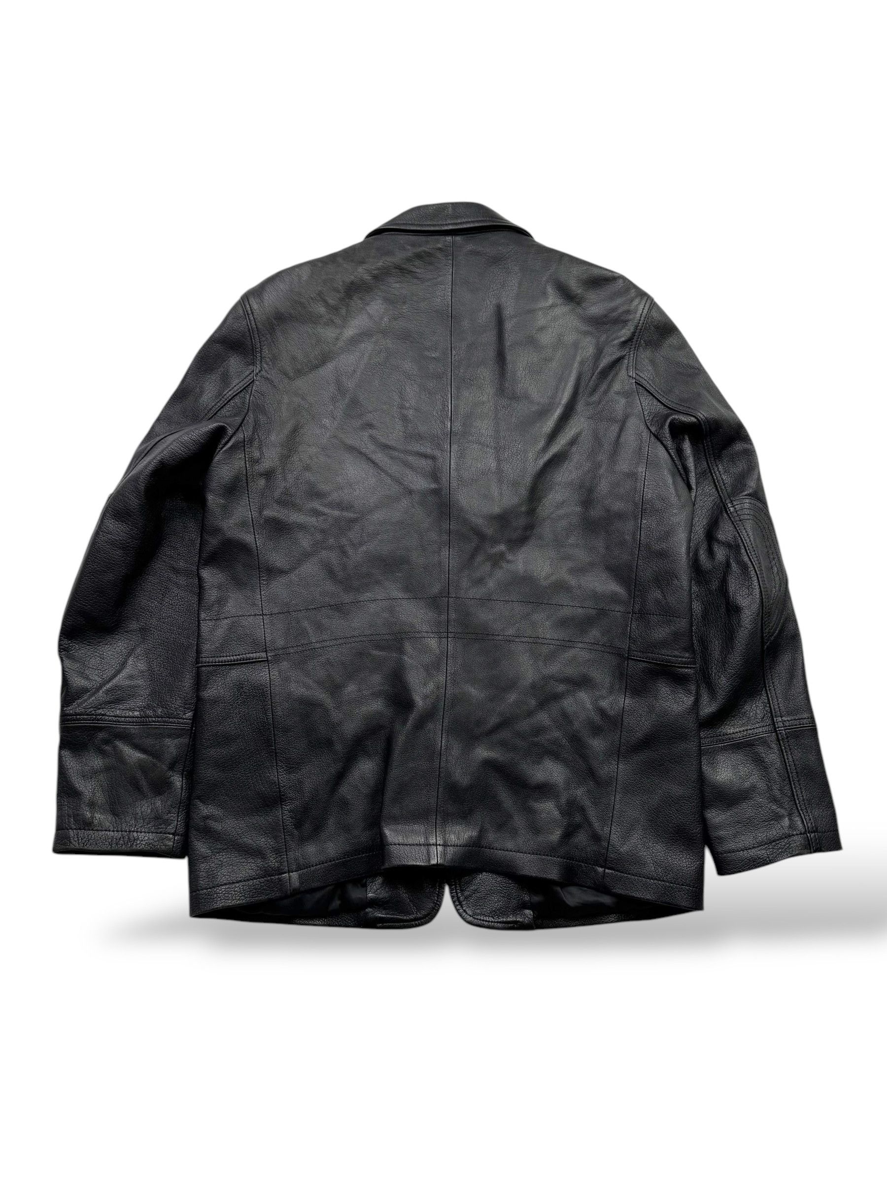 Japanese Brand Vintage Leather Blazer Jacket W124(V9) Size US M / EU 48-50 / 2 - 6 Thumbnail