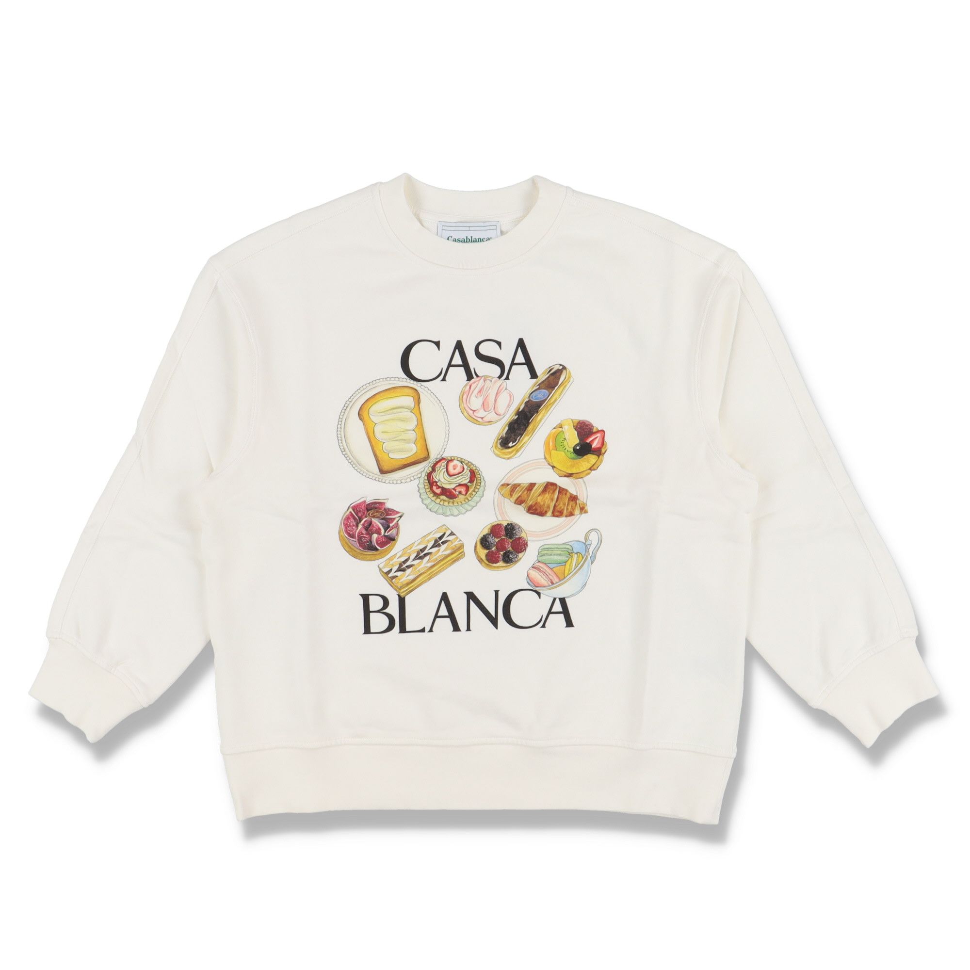 Casablanca Cream Patisseries Logo Oversized Sweatshirt Size XXS / US 00 / IT 34 - 1 Thumbnail
