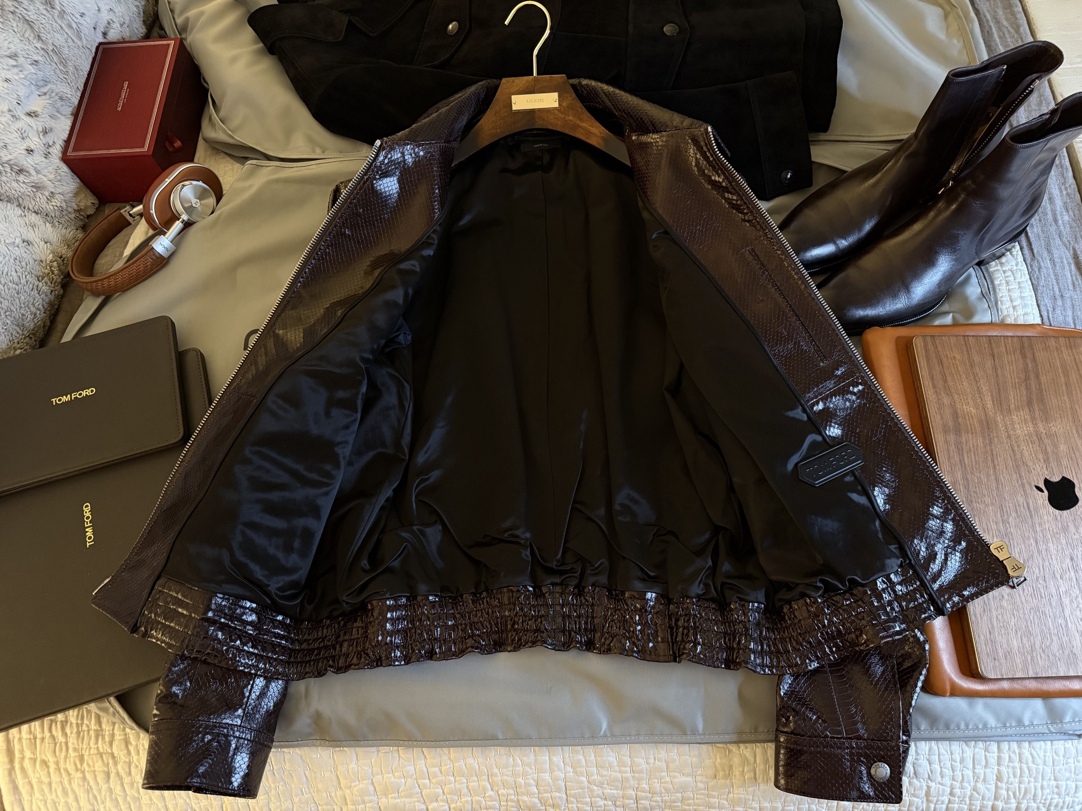 Tom Ford Fits smaller, Ultimate NWT $10,700 w/tax Python Jacket Size US XL / EU 56 / 4 - 19 Thumbnail