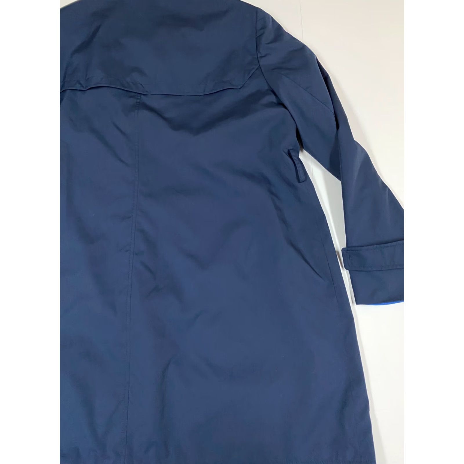 Vintage Muzak Womens Jacket XL Blue Full Zip Coat Style Trench Fur Trim Retro Winter Travel Dress? Size XL / US 12-14 / IT 48-50 - 7 Thumbnail