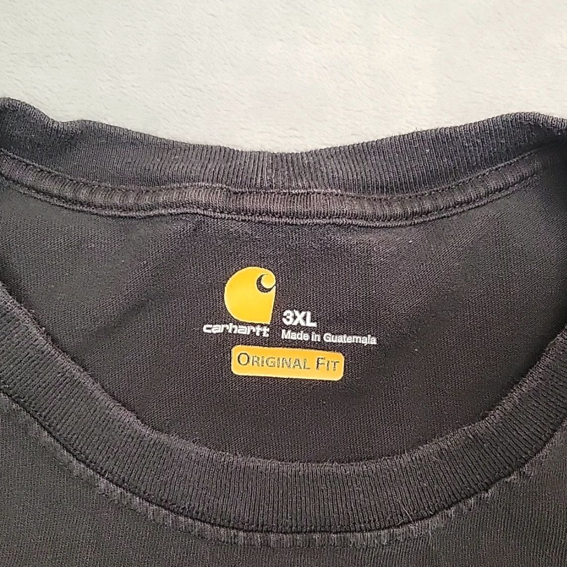 Carhartt VINTAGE Carhartt Shirt Men XXXL Black Original Fit Crewneck Long Sleeve Pocket Work TEE Size US XXL / EU 58 / 5 - 4 Thumbnail