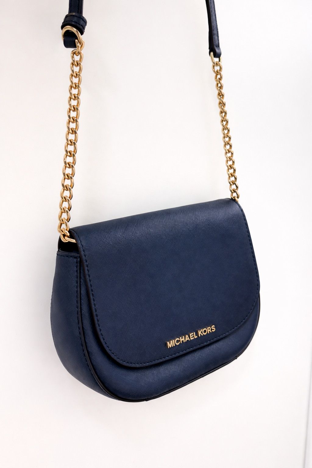 Michael Kors Michael Kors Jet Set Travel Navy Saffiano Crossbody Bag Size ONE SIZE - 1 Thumbnail