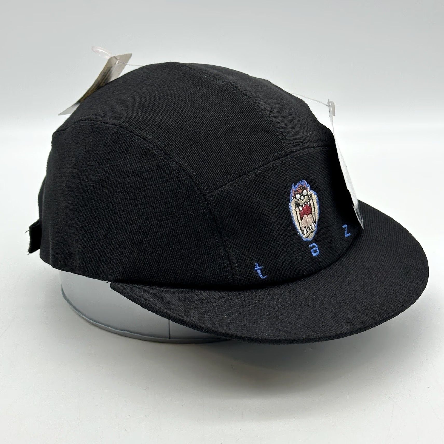 Vintage VINTAGE Warner Bros. Hat Cap 5 Panel Strap Back Black Taz 90s Cartoon 5 Panel NWT Mens Hat Size ONE SIZE - 7 Thumbnail