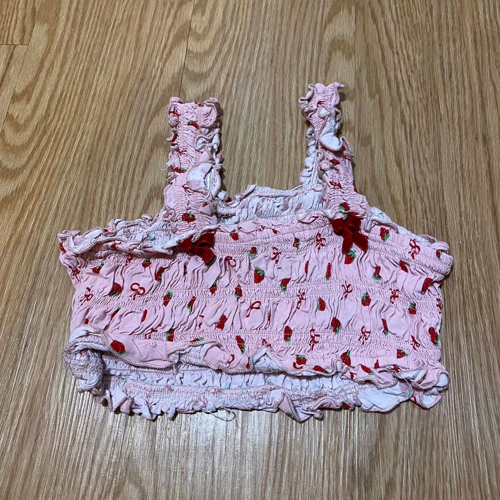 Other Secret society strawberry scrunch top Size L / US 10 / IT 46 - 3 Thumbnail