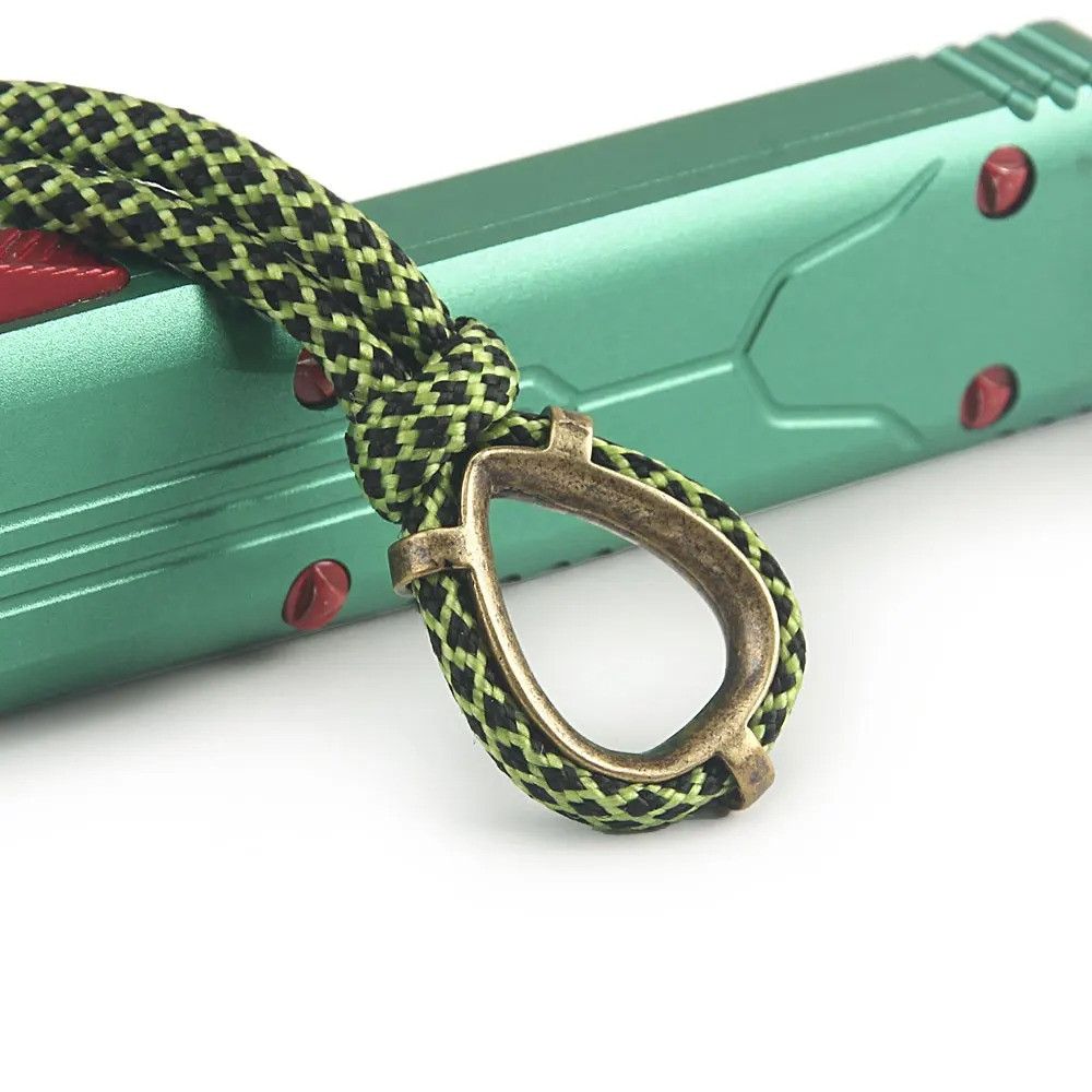 Handmade 2Pcs Ring Knife Beads Paracord Brass Bead Handmade Size ONE SIZE - 9 Thumbnail