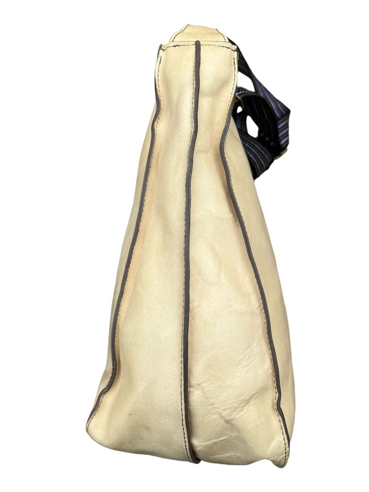 Leather Vintage B. Stuff Japan Patina Leather Sling Bag Size ONE SIZE - 13 Thumbnail