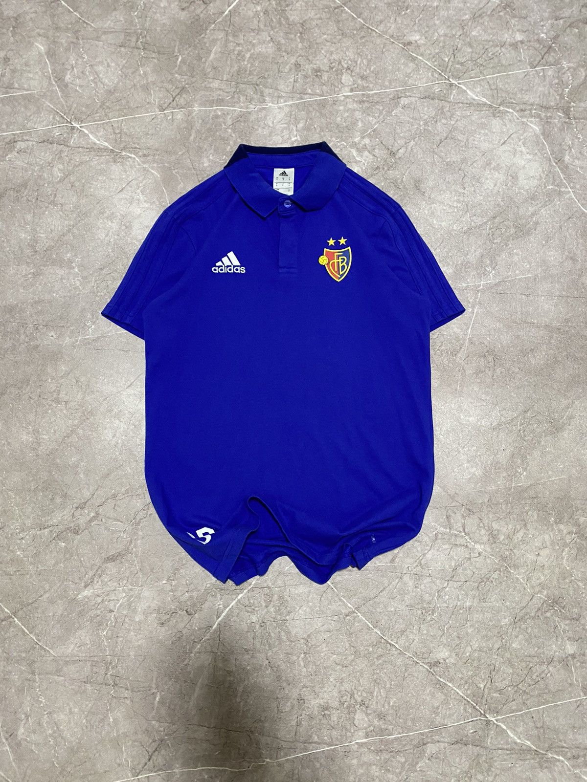 Adidas 2017 Adidas FC Basel Soccer Football Polo T Shirt DR Size US S / EU 44-46 / 1 - 2 Thumbnail