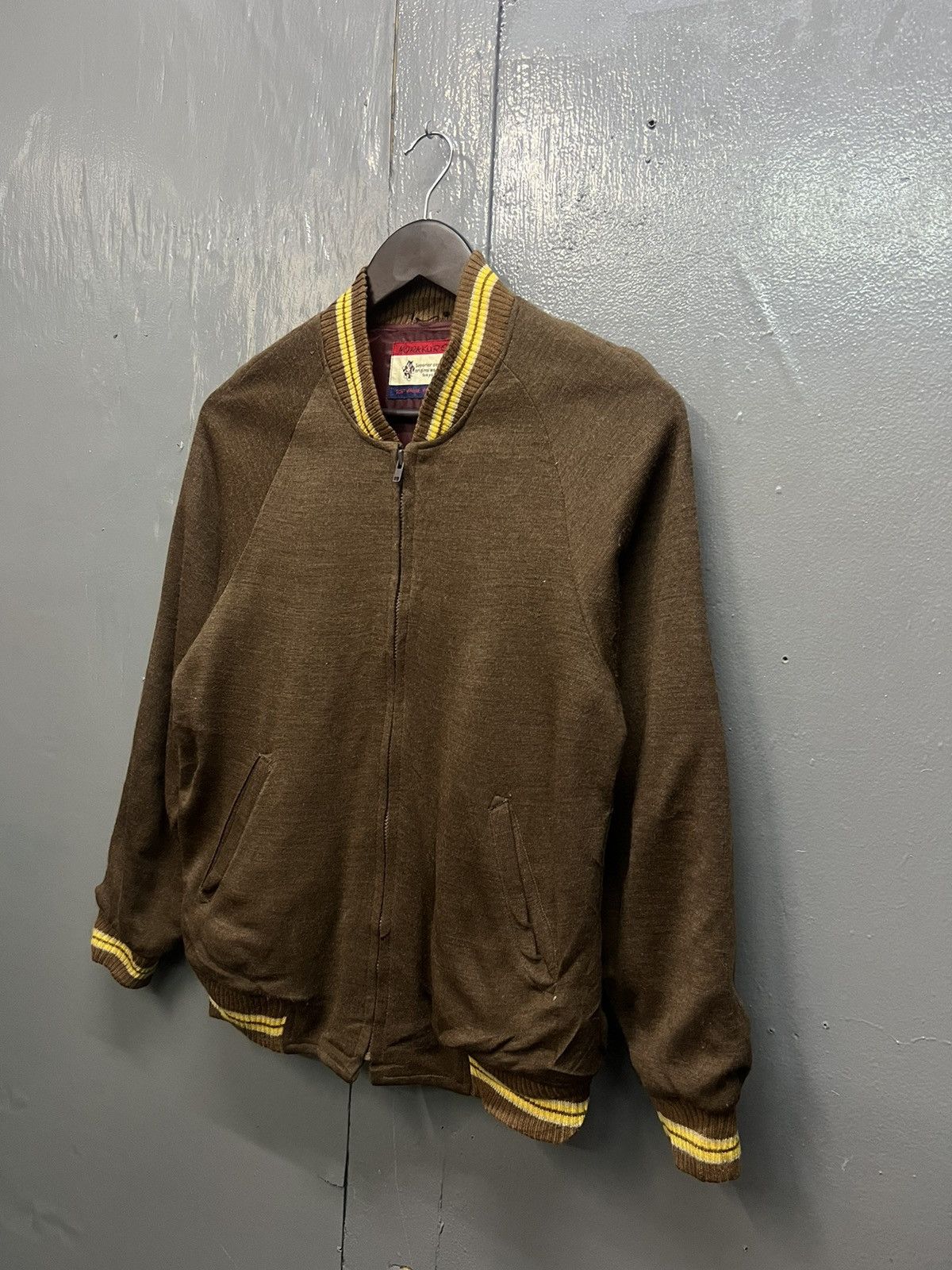 Vintage Vintage Norakuro Wool Varsity Jacket Size US S / EU 44-46 / 1 - 3 Thumbnail
