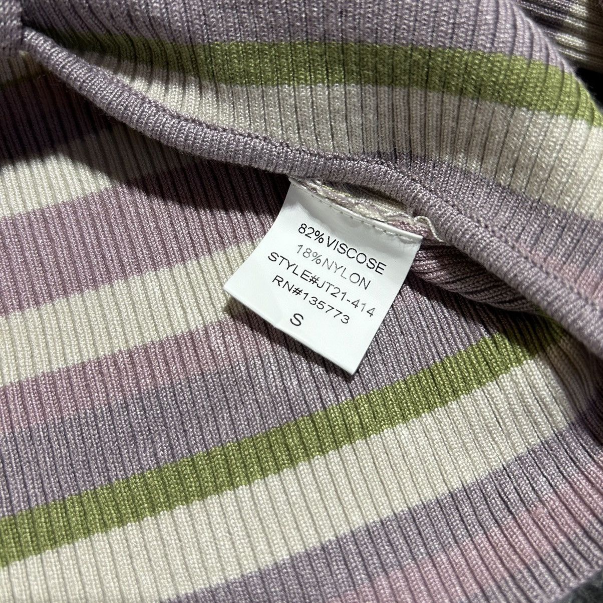 Other Olivaceous Crop Top Ruched Striped Women’s Small Pastel Size S / US 4 / IT 40 - 6 Thumbnail