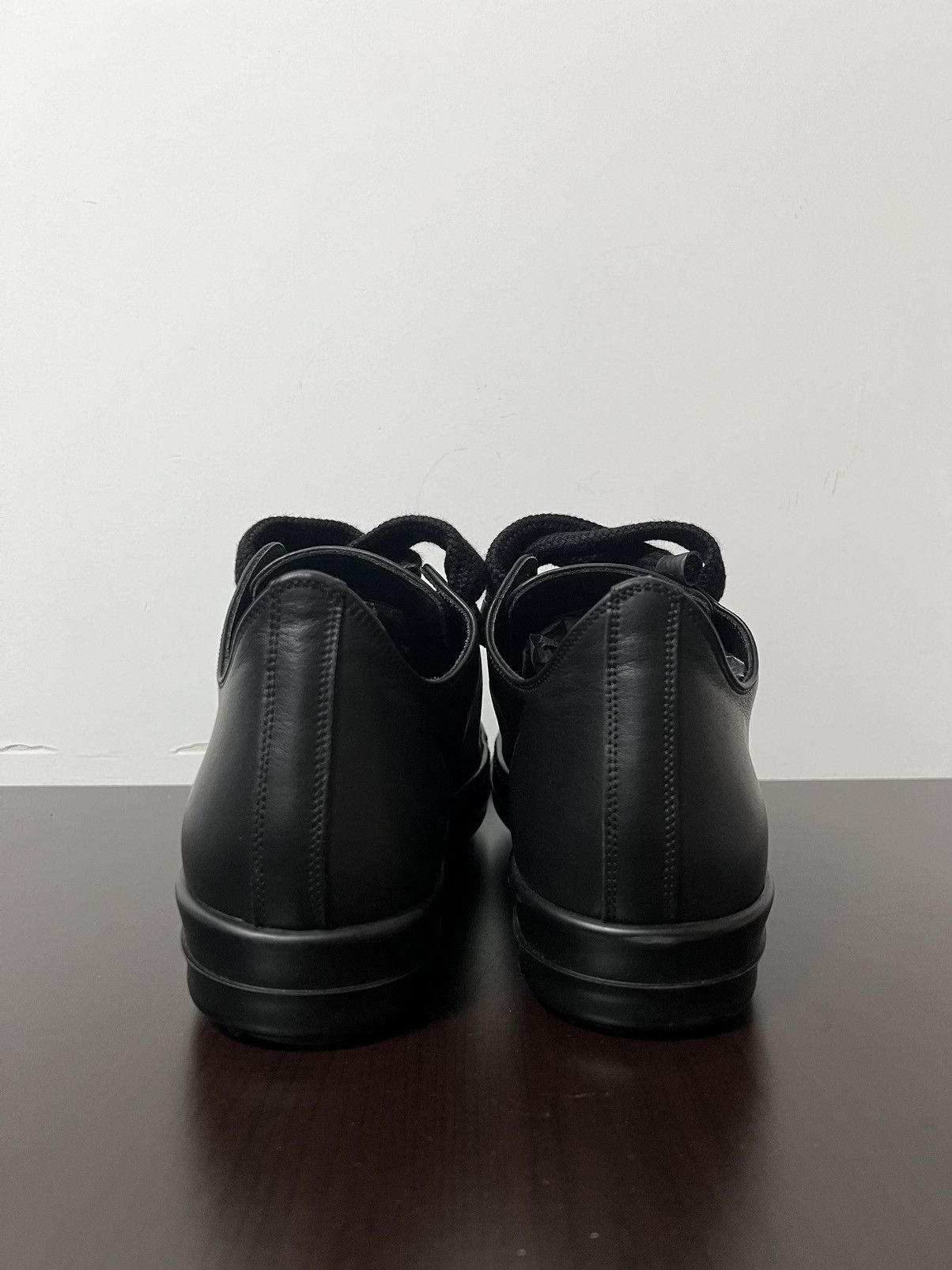 Rick Owens Rick Owens Jumbo Laces Ramones Black Low Top Sneakers New 42 Size US 9 / EU 42 - 6 Thumbnail