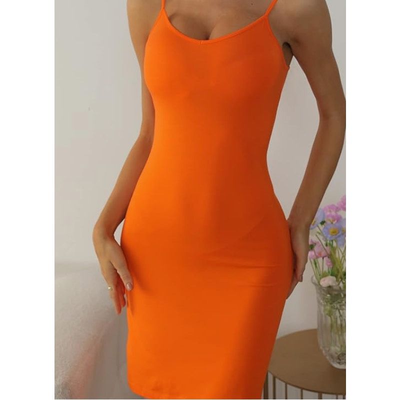 The Unbranded Brand Women's Adjustable Spaghetti Strap DressEXTRA SMALL Size XS / US 0-2 / IT 36-38 - 5 Thumbnail