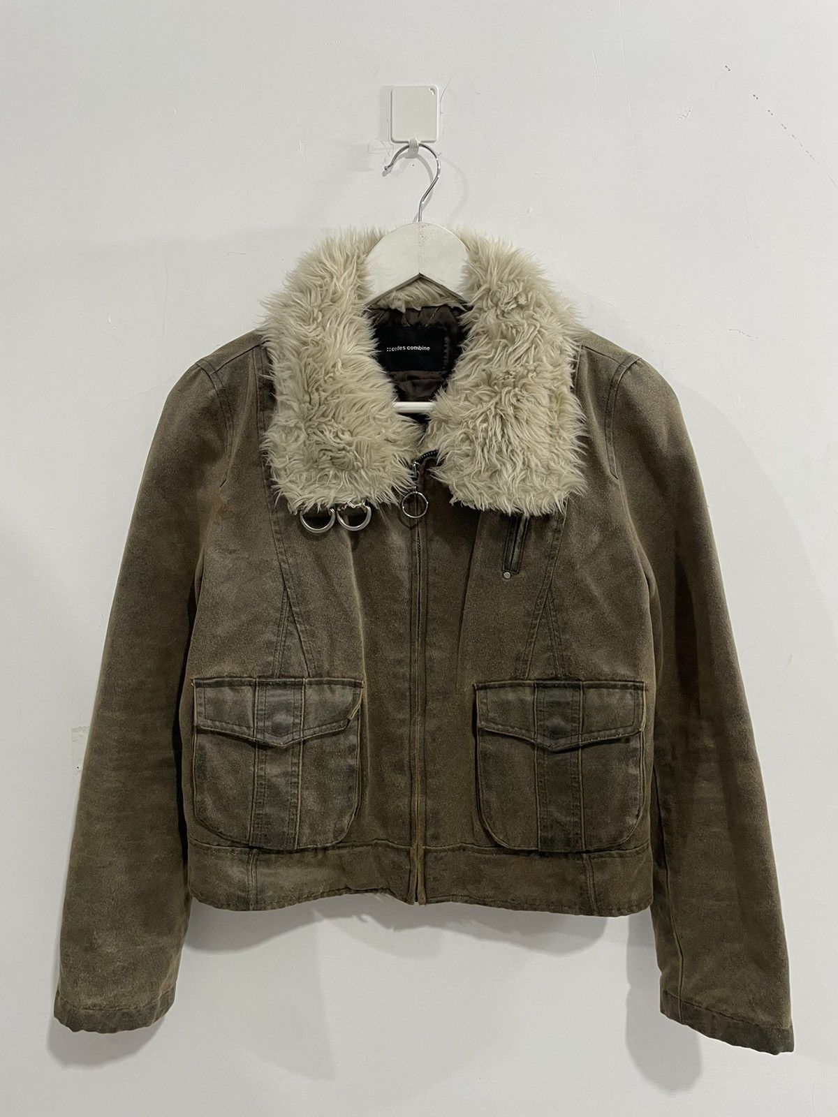 gimmick fur 致せ leather jacket lgb if kmrii