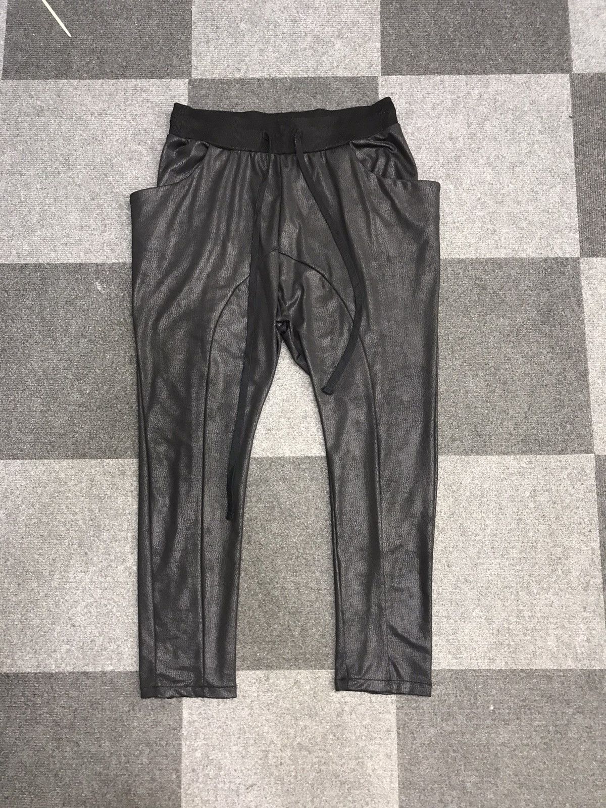 Bajra × Designer × Japanese Brand bajra Cracked Style Wax Elastic Pant Size 28" / US 6 / IT 42 - 3 Thumbnail