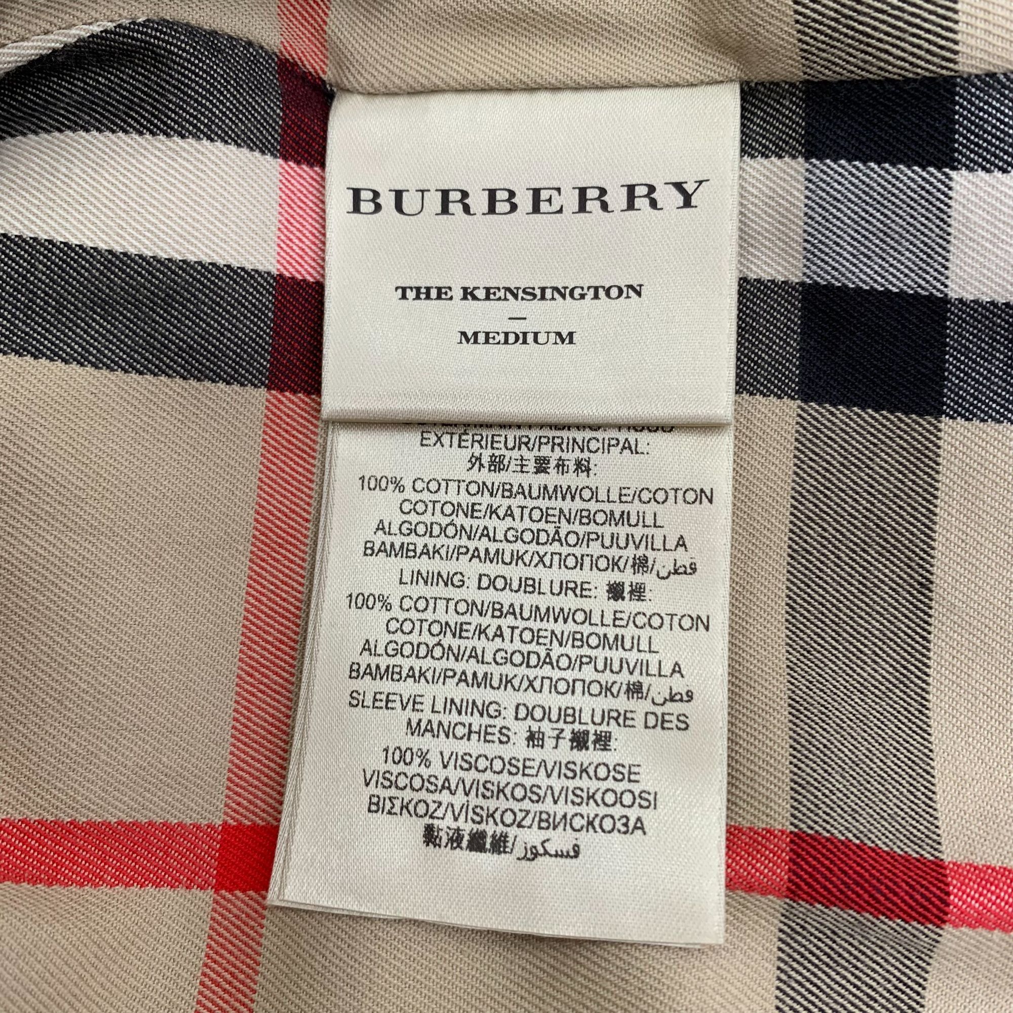 Burberry Burberry Brown Cotton Double-Breasted Belted Trench Coat (Si Size US S / EU 44-46 / 1 - 7 Thumbnail