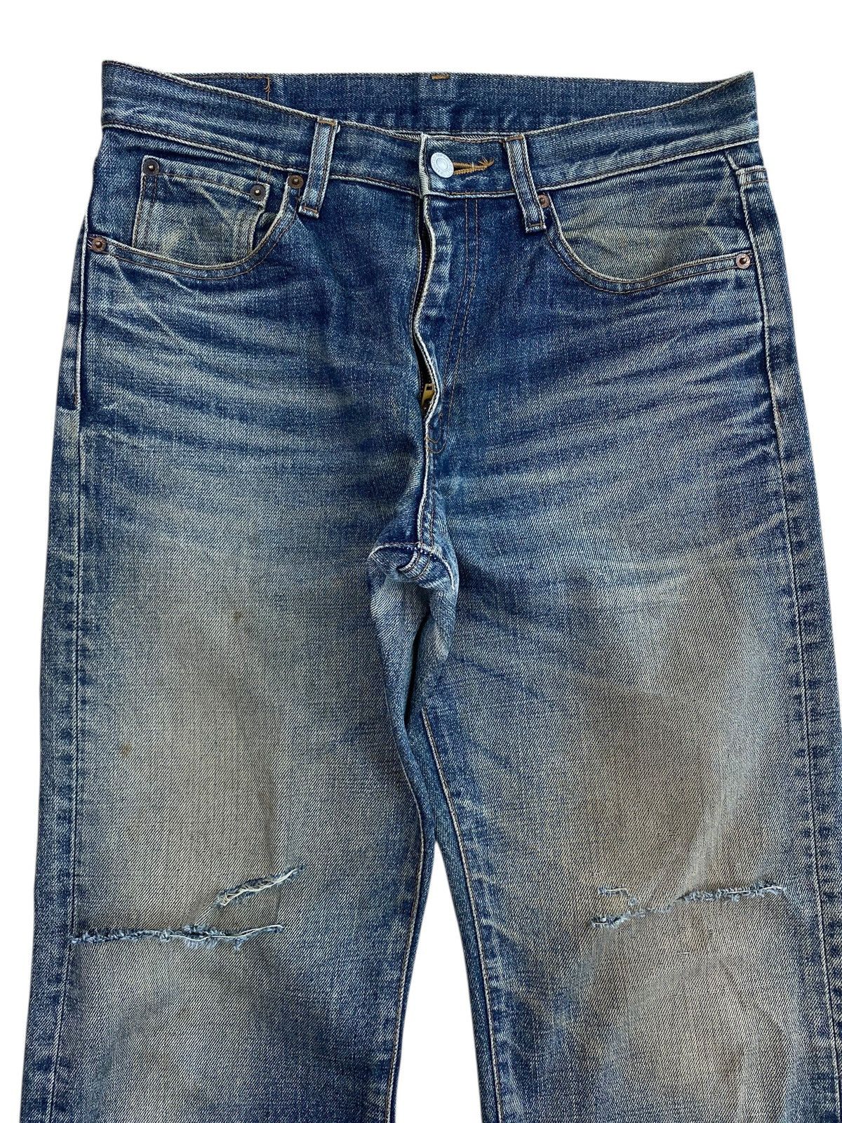 Japanese Brand Japanese Brand Whiskers Mud Wash Style Ripped Jeans Size US 30 / EU 46 - 2 Thumbnail