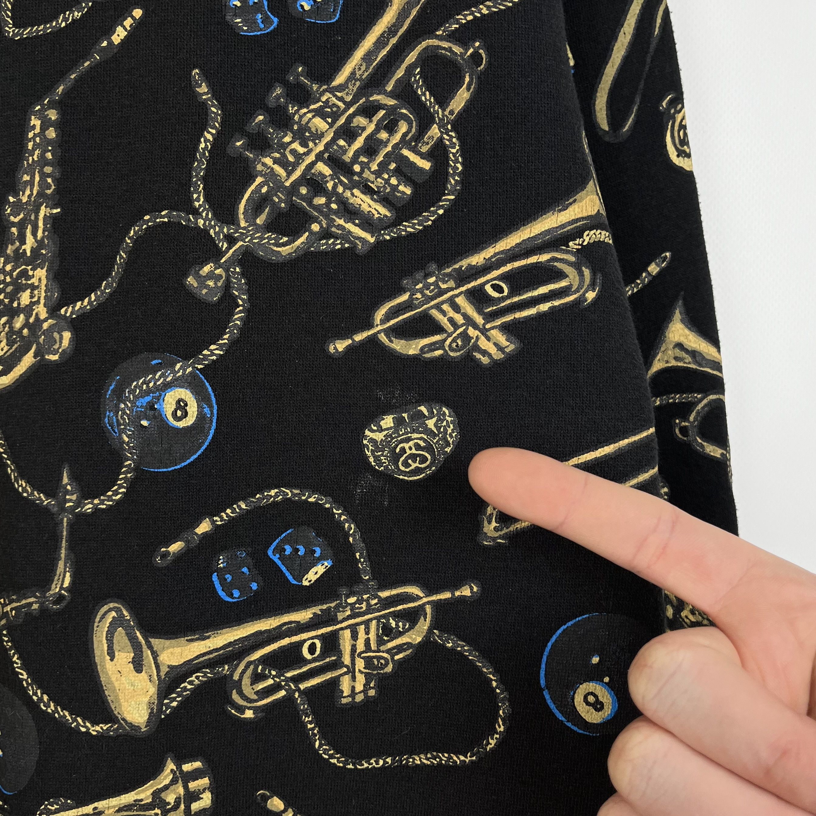 Stussy Vintage Stussy All Over Print Jazz Sweatshirt 90’s Size US XL / EU 56 / 4 - 15 Thumbnail