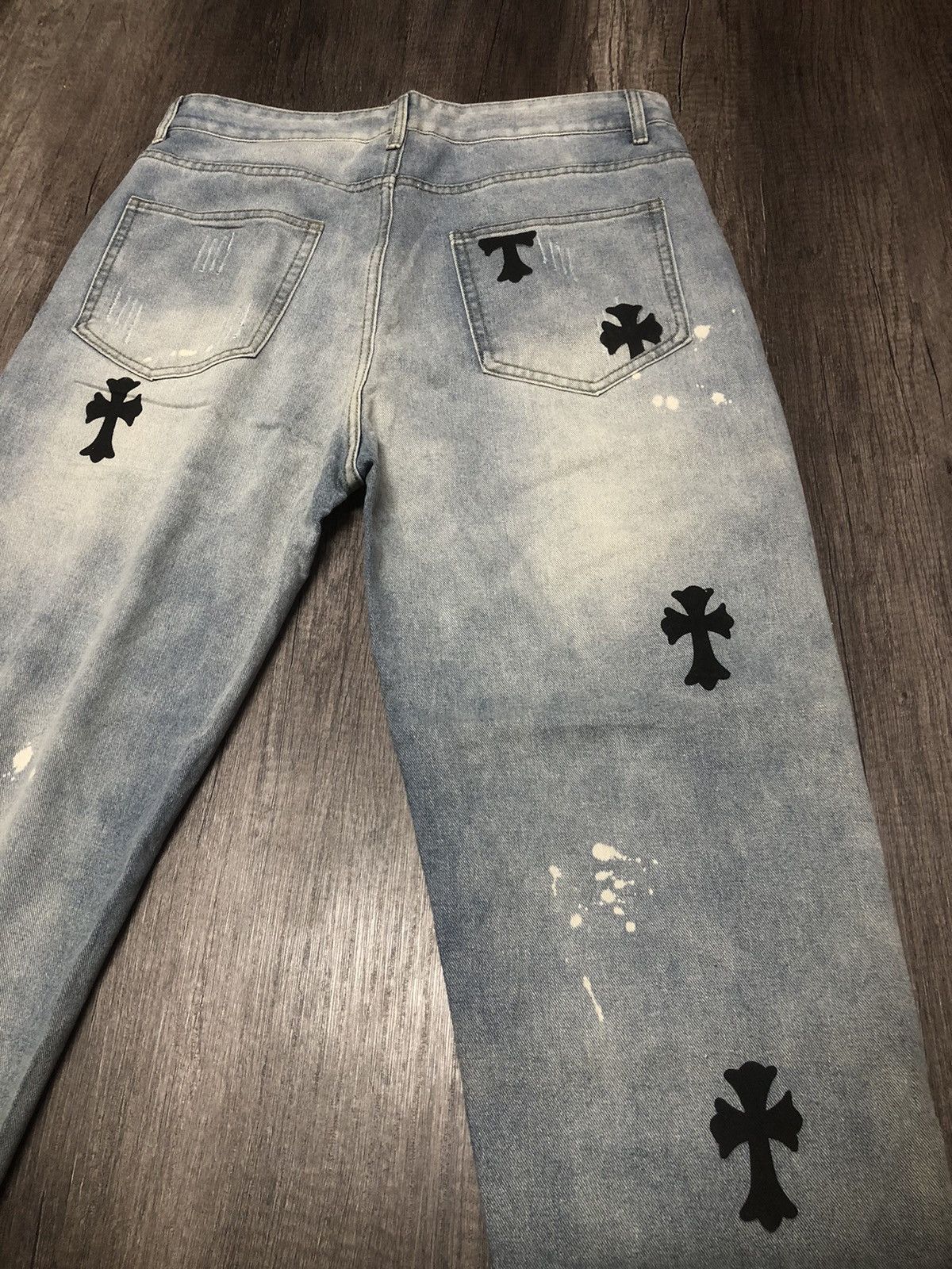 Designer × Japanese Brand Japanese Brand Design Chrome Heart Denim Jeans Size US 34 / EU 50 - 6 Thumbnail