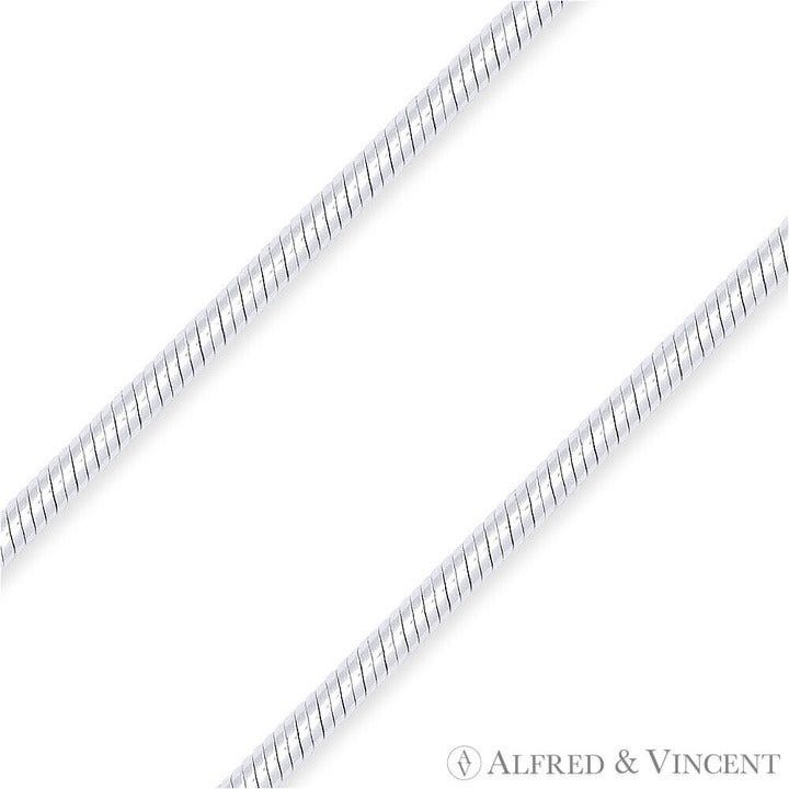 Other 1.6mm Snake Italian Chain Anklet in .925 Sterling Silver Size ONE SIZE - 2 Thumbnail