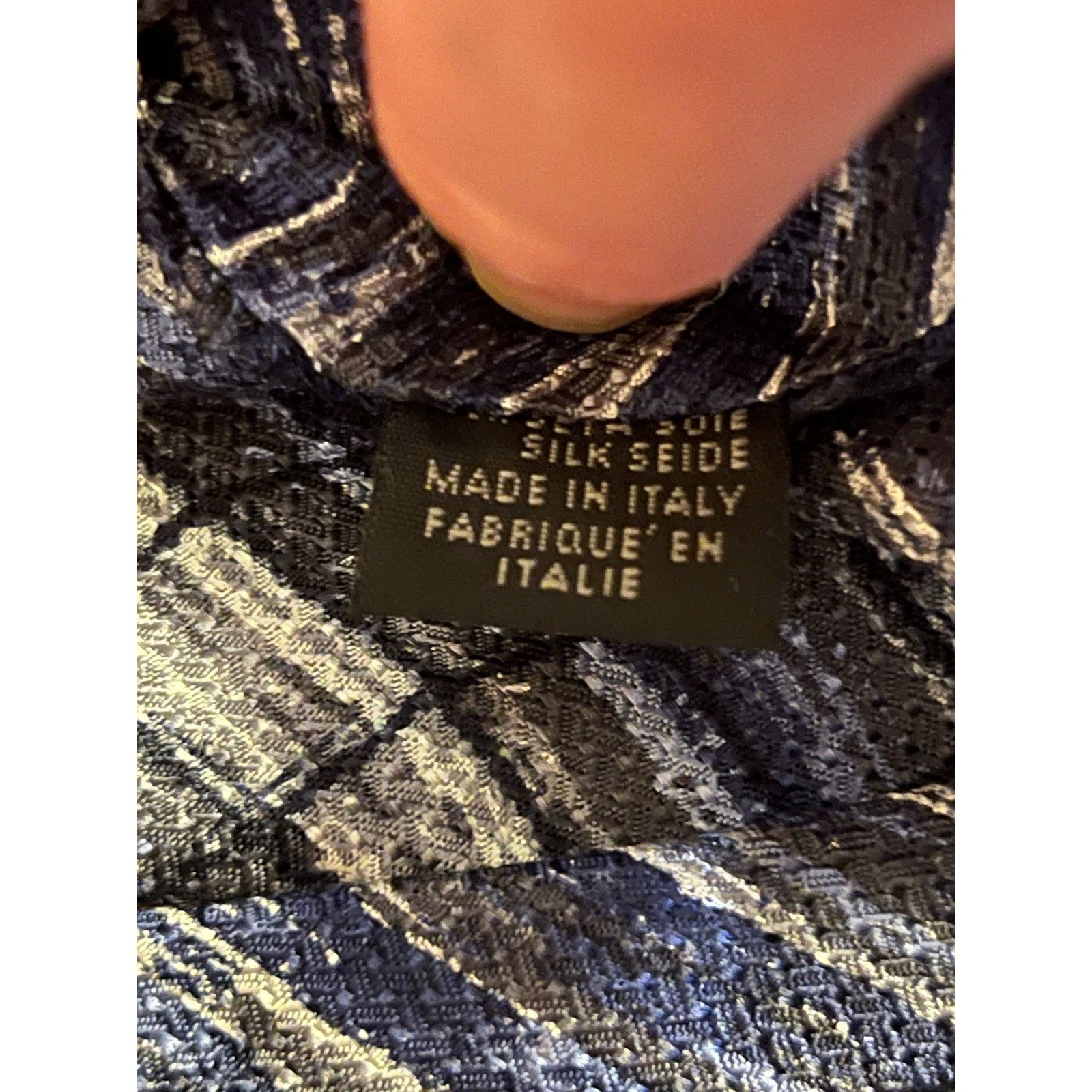 Missoni Missoni blue and gray geometric shapes silk tie Size ONE SIZE - 11 Thumbnail