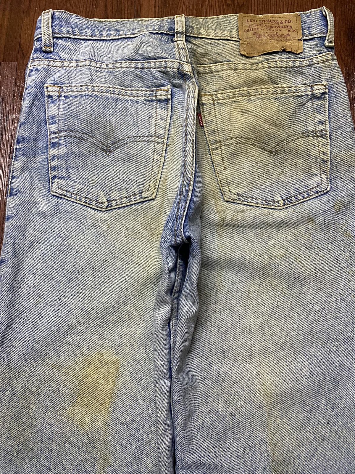 Levi's Vintage Levis 90s Vietnam Grunge Blue Faded Wash Jeans Size US 30 / EU 46 - 4 Thumbnail
