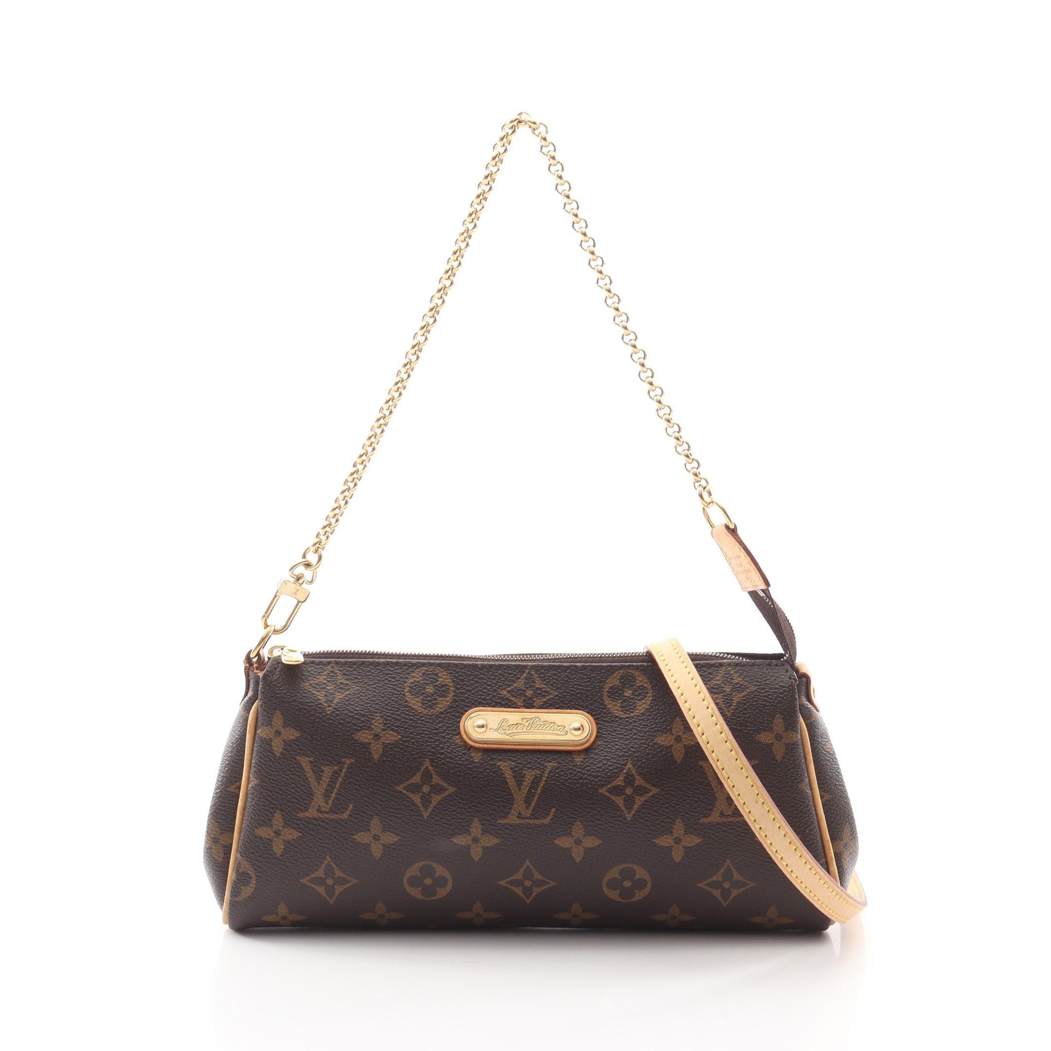 Louis Vuitton Louis Vuitton Eva Monogram Chain Shoulder Bag Leather Brown Size ONE SIZE - 1 Thumbnail