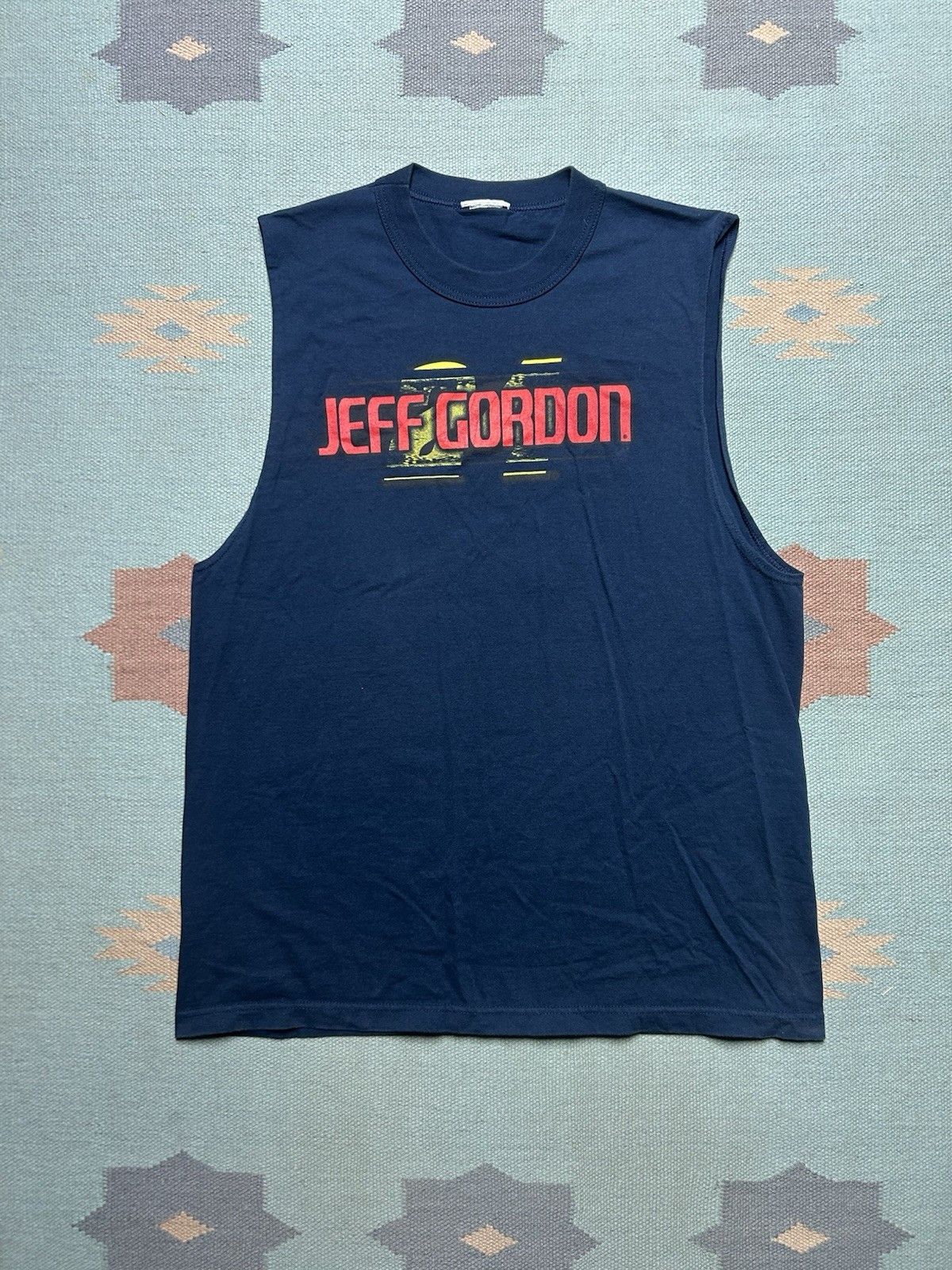 Vintage Vtg graphic t shirt Jeff Gordon nascar racin tank top NOS XL Size US XL / EU 56 / 4 - 3 Thumbnail