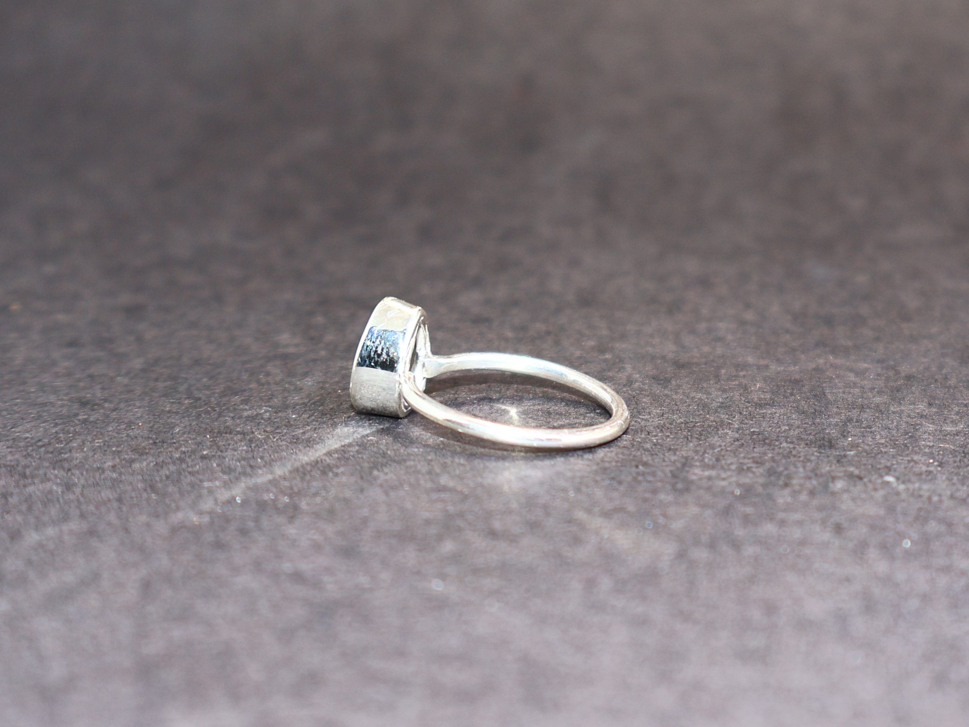 Handmade Labradorite Ring, Handmade Ring, Sterling Silver Unique Ring Size ONE SIZE - 6 Thumbnail
