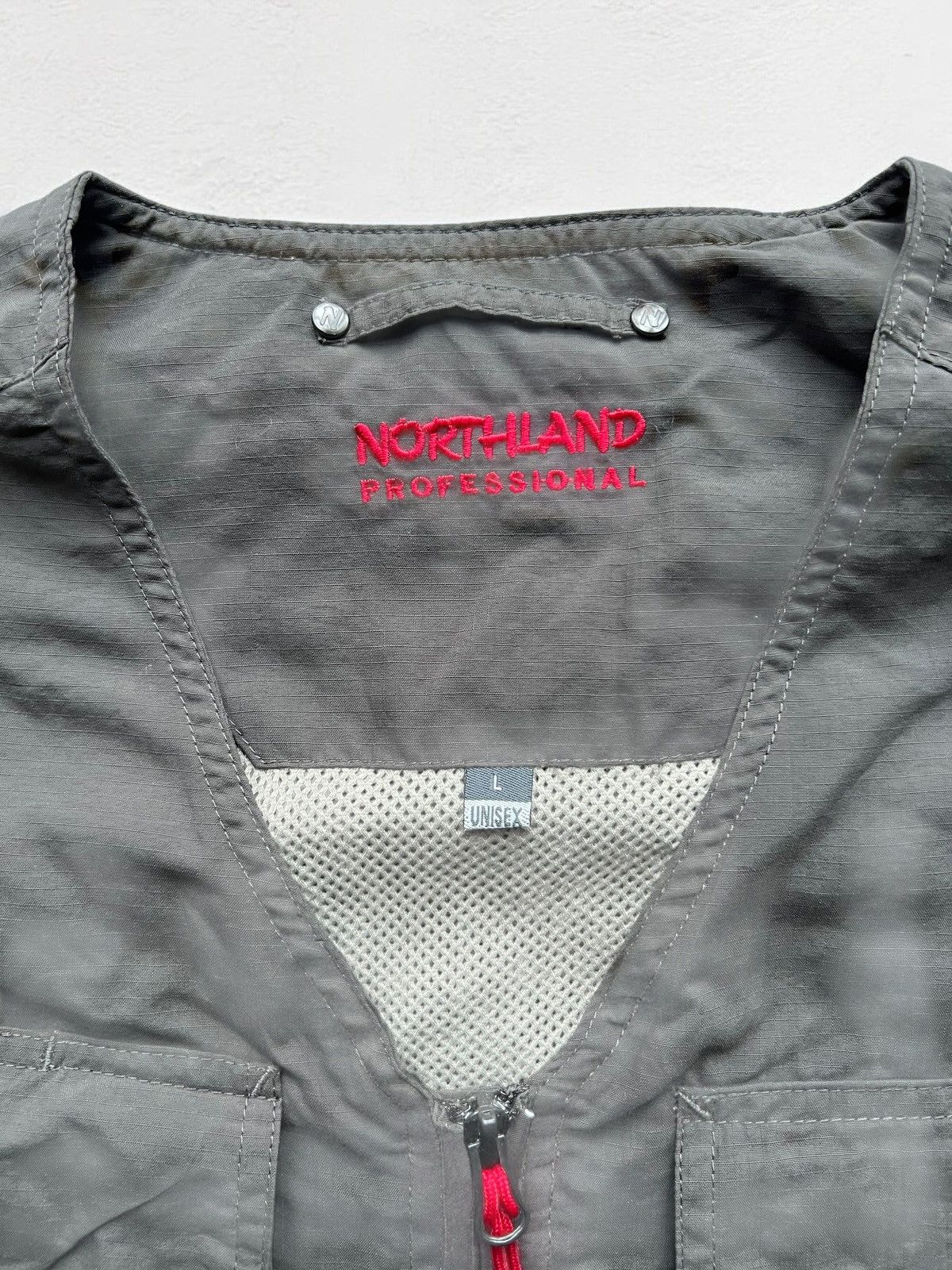 Other VINTAGE GREY NYLON VEST OUTDOOR OAKLEY STYLE NORTHLAND Size US L / EU 52-54 / 3 - 4 Thumbnail