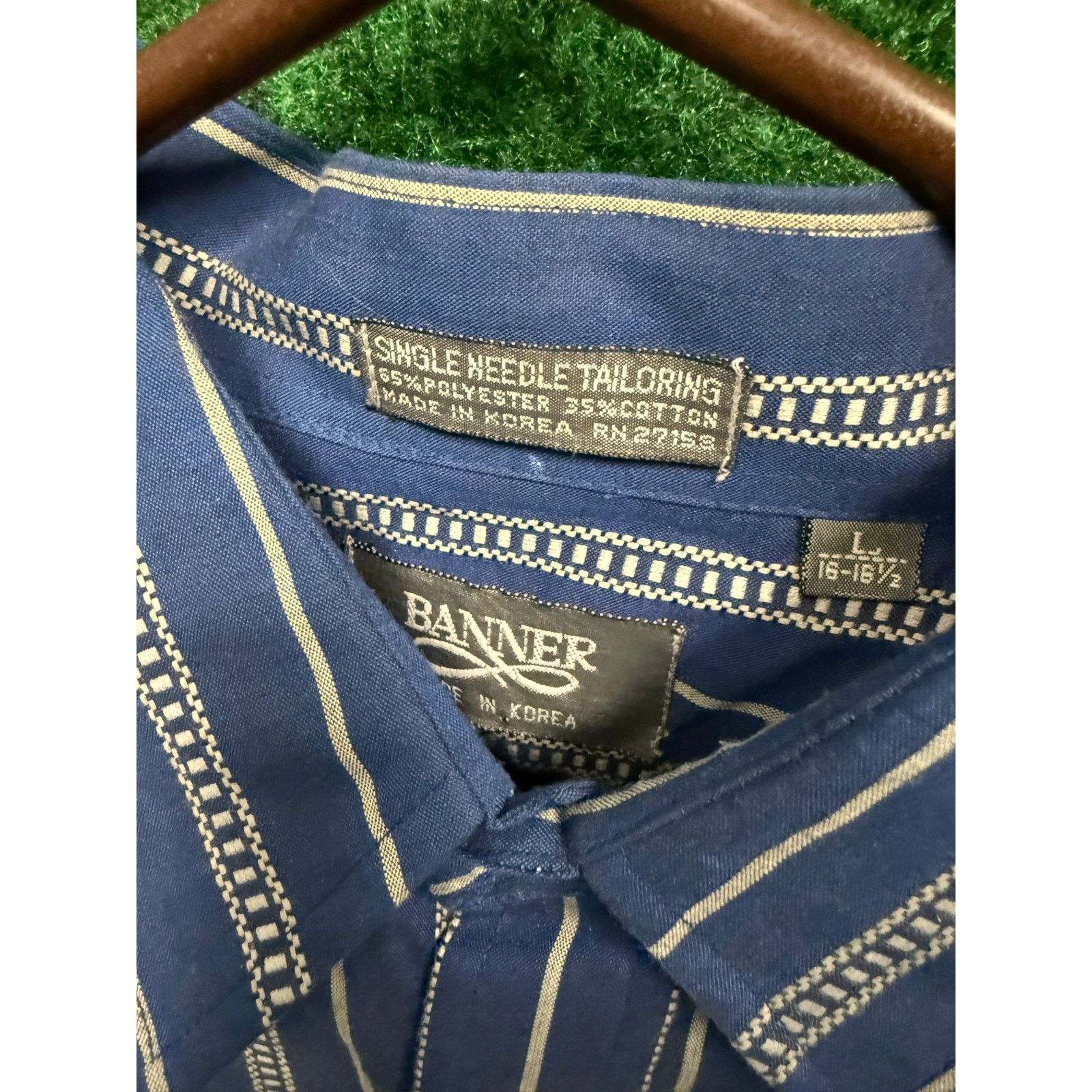 Other 90s Blue Button Down Grunge Style Shirt Sz Large Banner Size US L / EU 52-54 / 3 - 4 Thumbnail