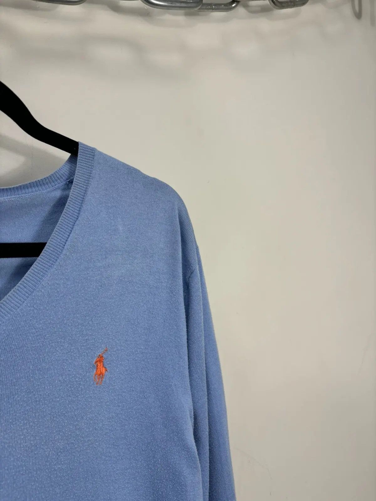 Polo Ralph Lauren × Ralph Lauren × Vintage Vintage Polo Ralph Lauren Pima Cotton Luxury V-Neck Sweater Size US M / EU 48-50 / 2 - 3 Thumbnail