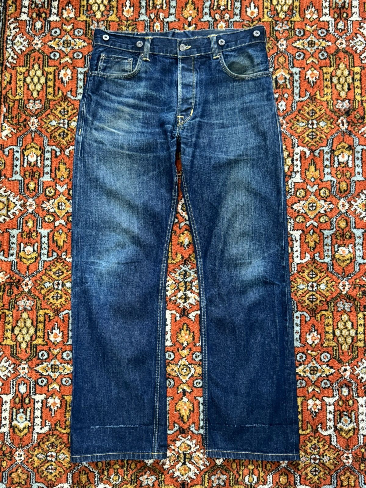 Pike Brothers Vintage Pike Brothers Selvedge Japanese Roamer Back Cinch Size US 34 / EU 50 - 6 Thumbnail