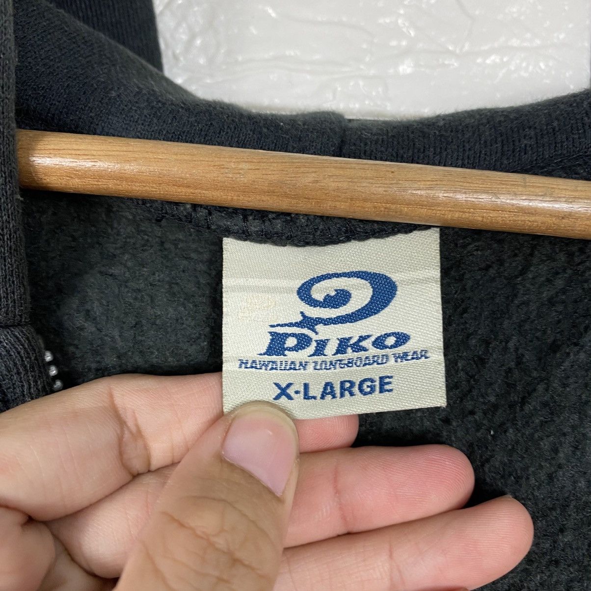 Japanese Brand 📌Vintage Bomber Jacket Zipper Hoodie Piko Hawaii Big Logo Size US XL / EU 56 / 4 - 23 Thumbnail